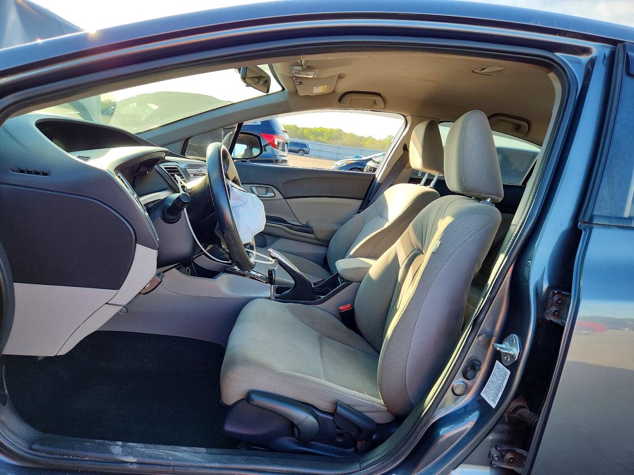 2013 Honda Civic Lx Gray vin: 19XFB2F53DE258805