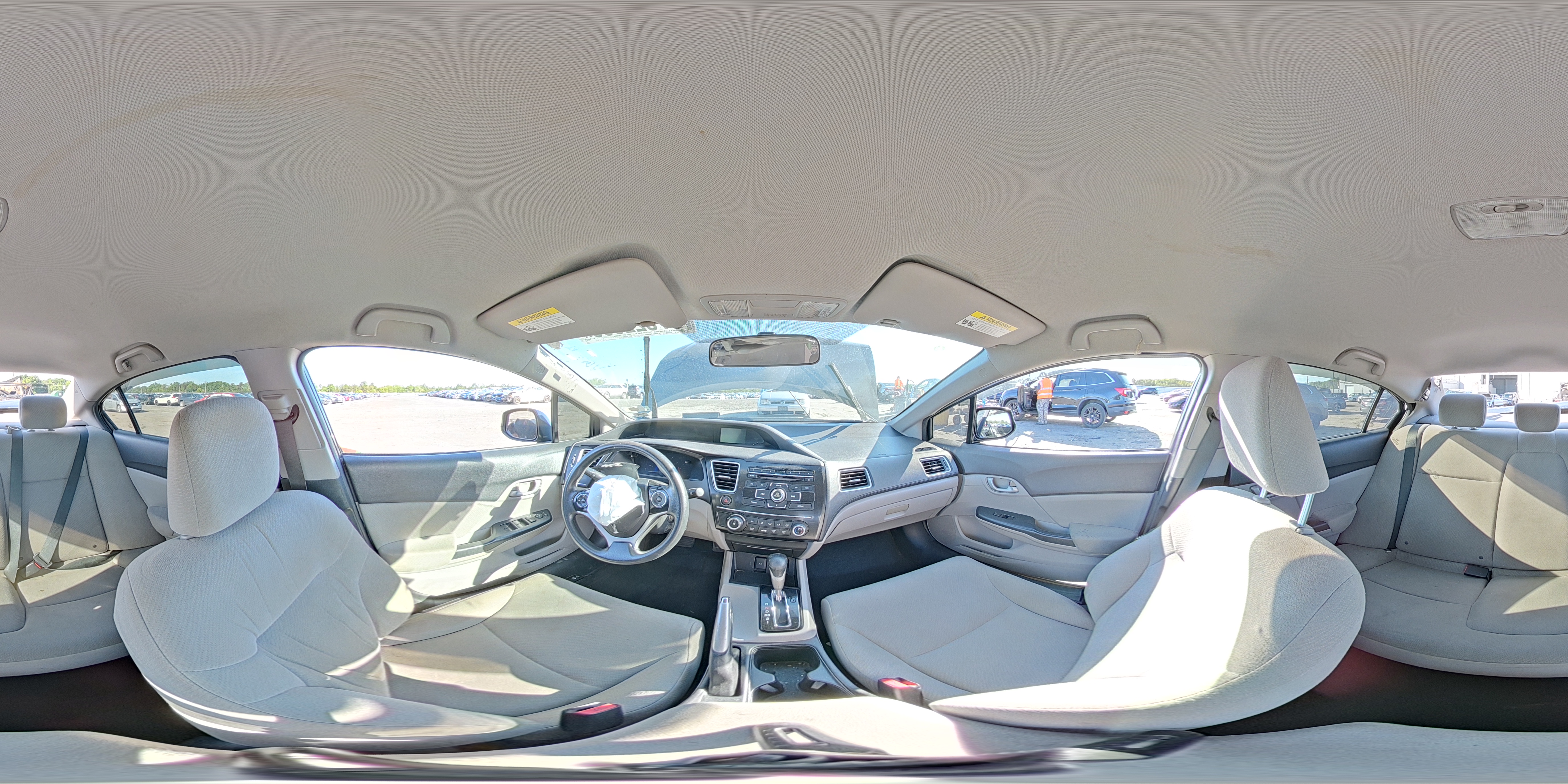 2013 Honda Civic Lx Gray vin: 19XFB2F53DE258805