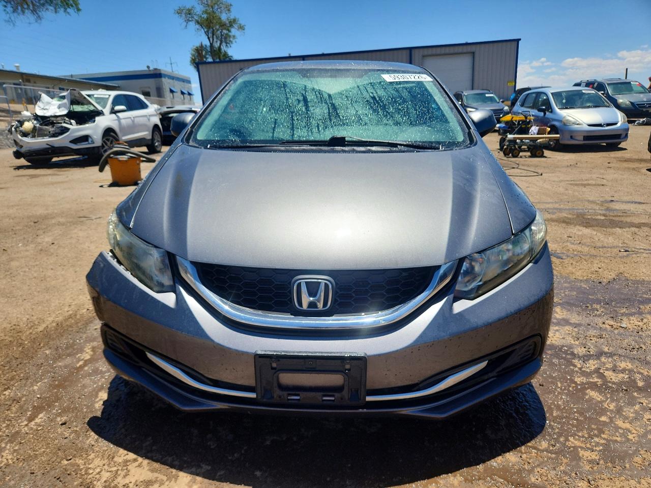 2013 Honda Civic Lx Gray vin: 19XFB2F53DE259968
