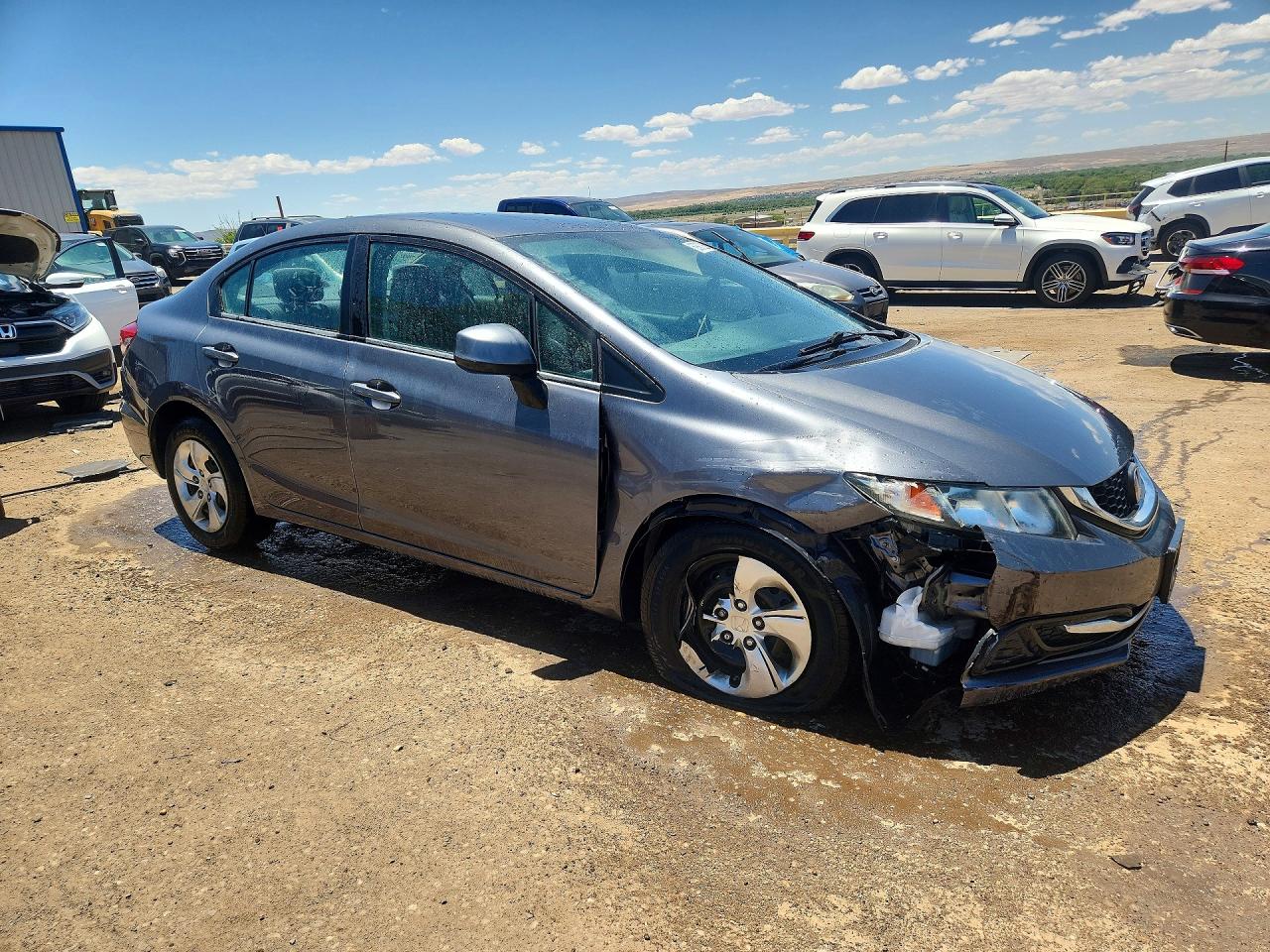 2013 Honda Civic Lx Gray vin: 19XFB2F53DE259968