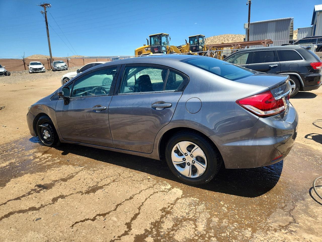 2013 Honda Civic Lx Gray vin: 19XFB2F53DE259968