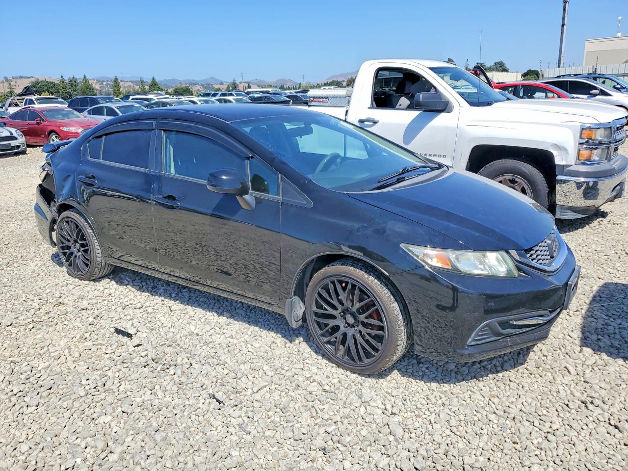2013 Honda Civic Lx Black vin: 19XFB2F53DE270842