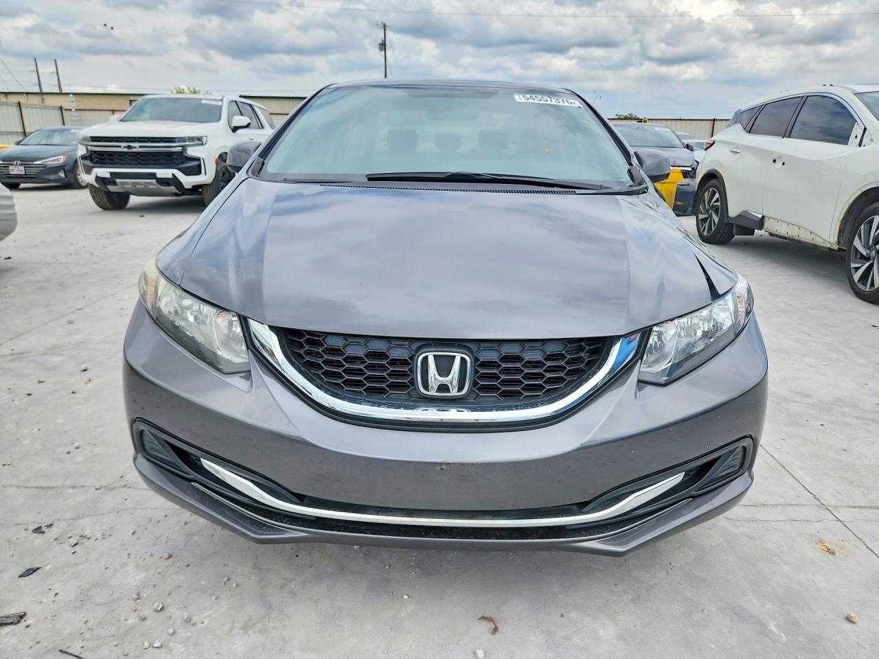 2013 Honda Civic Lx Gray vin: 19XFB2F53DE272607