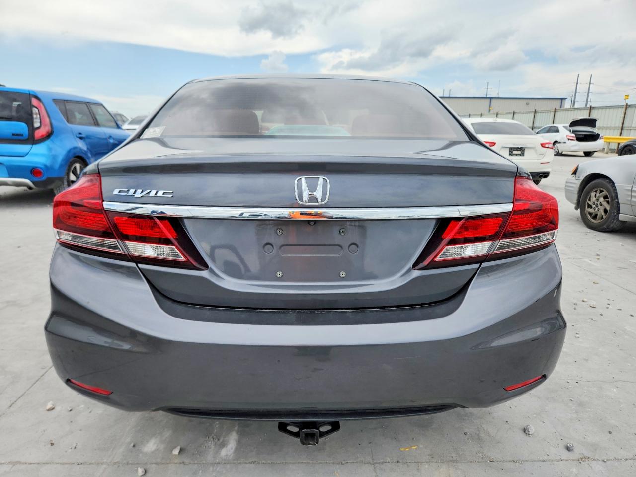 2013 Honda Civic Lx Gray vin: 19XFB2F53DE272607