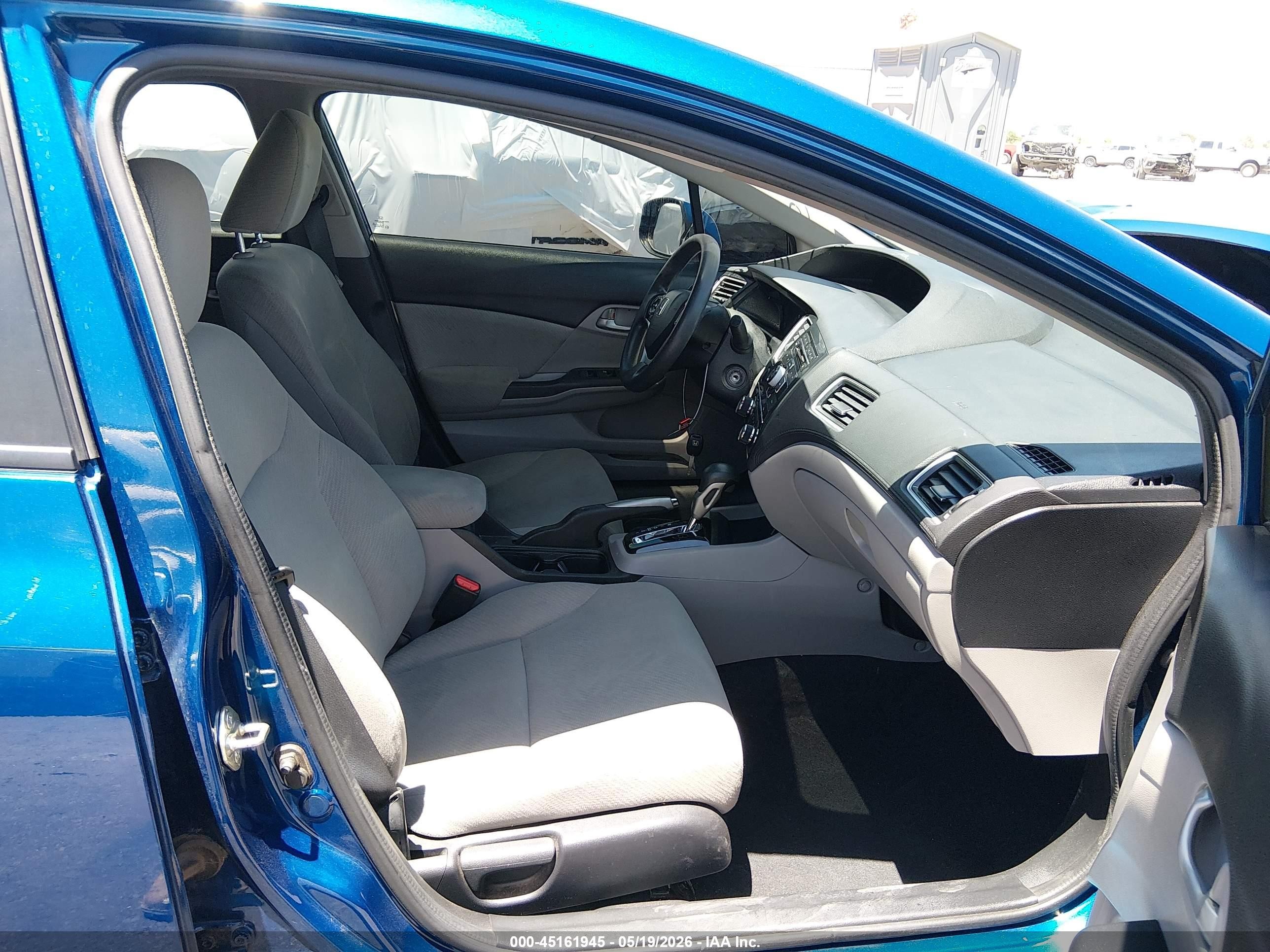2013 Honda Civic Lx Blue vin: 19XFB2F53DE273742