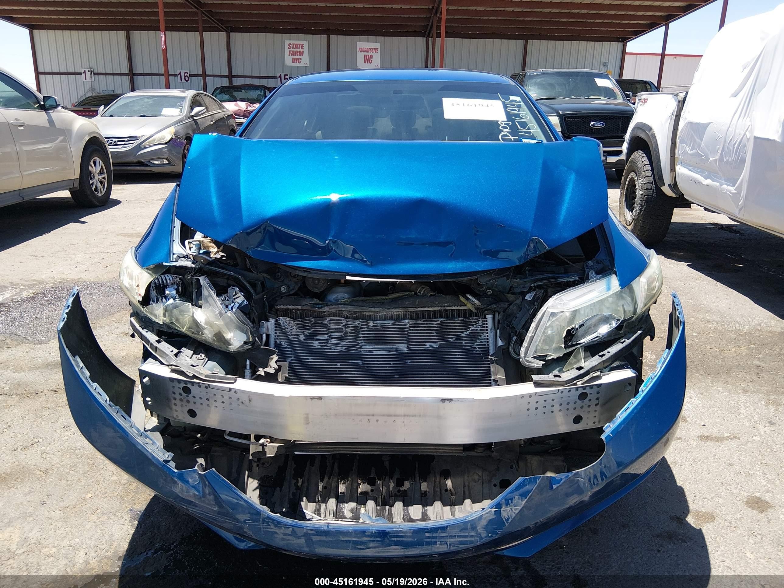 2013 Honda Civic Lx Blue vin: 19XFB2F53DE273742