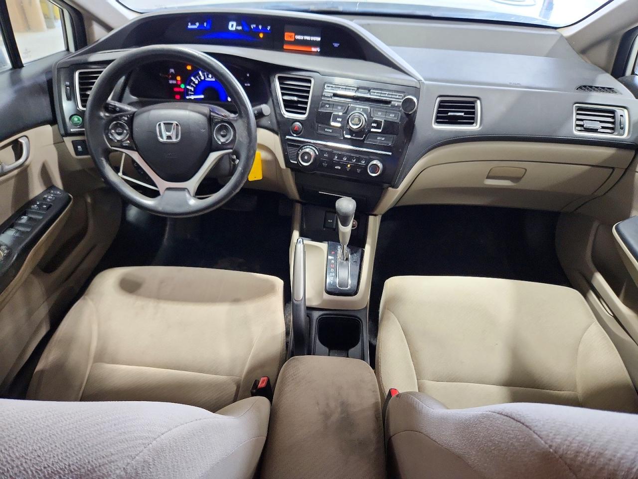 2013 Honda Civic Lx White vin: 19XFB2F53DE280528