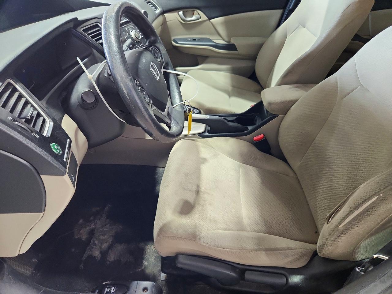 2013 Honda Civic Lx White vin: 19XFB2F53DE280528