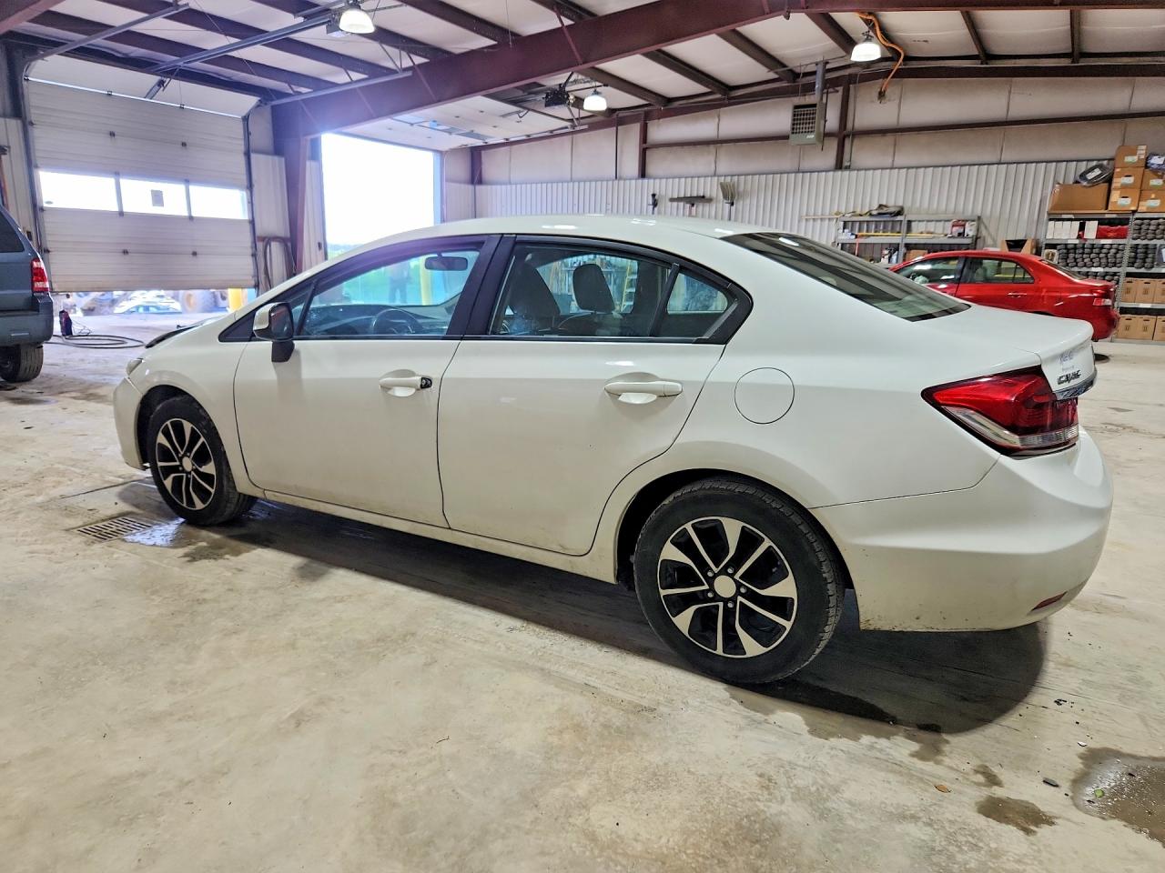 2013 Honda Civic Lx White vin: 19XFB2F53DE280528