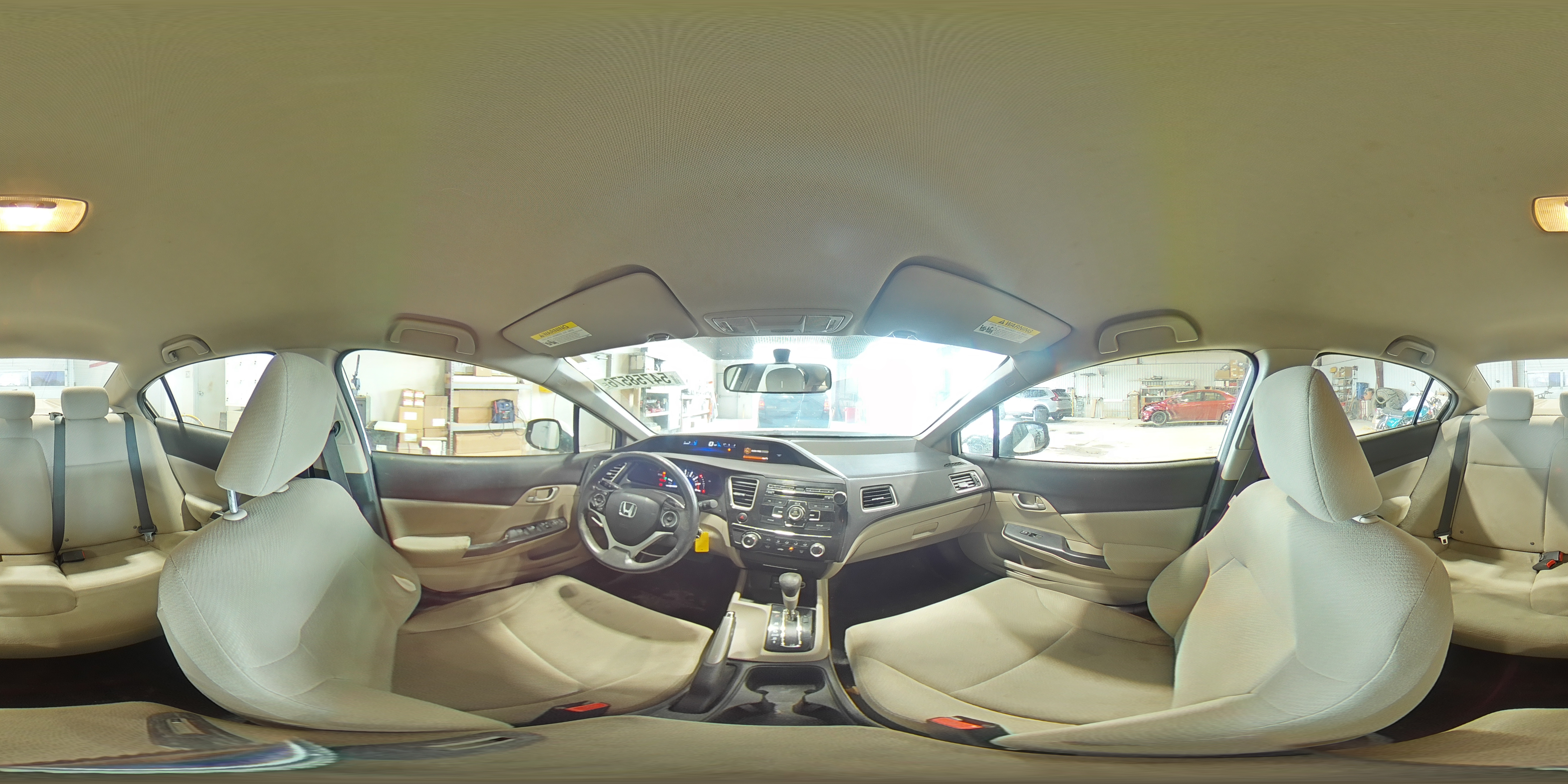 2013 Honda Civic Lx White vin: 19XFB2F53DE280528