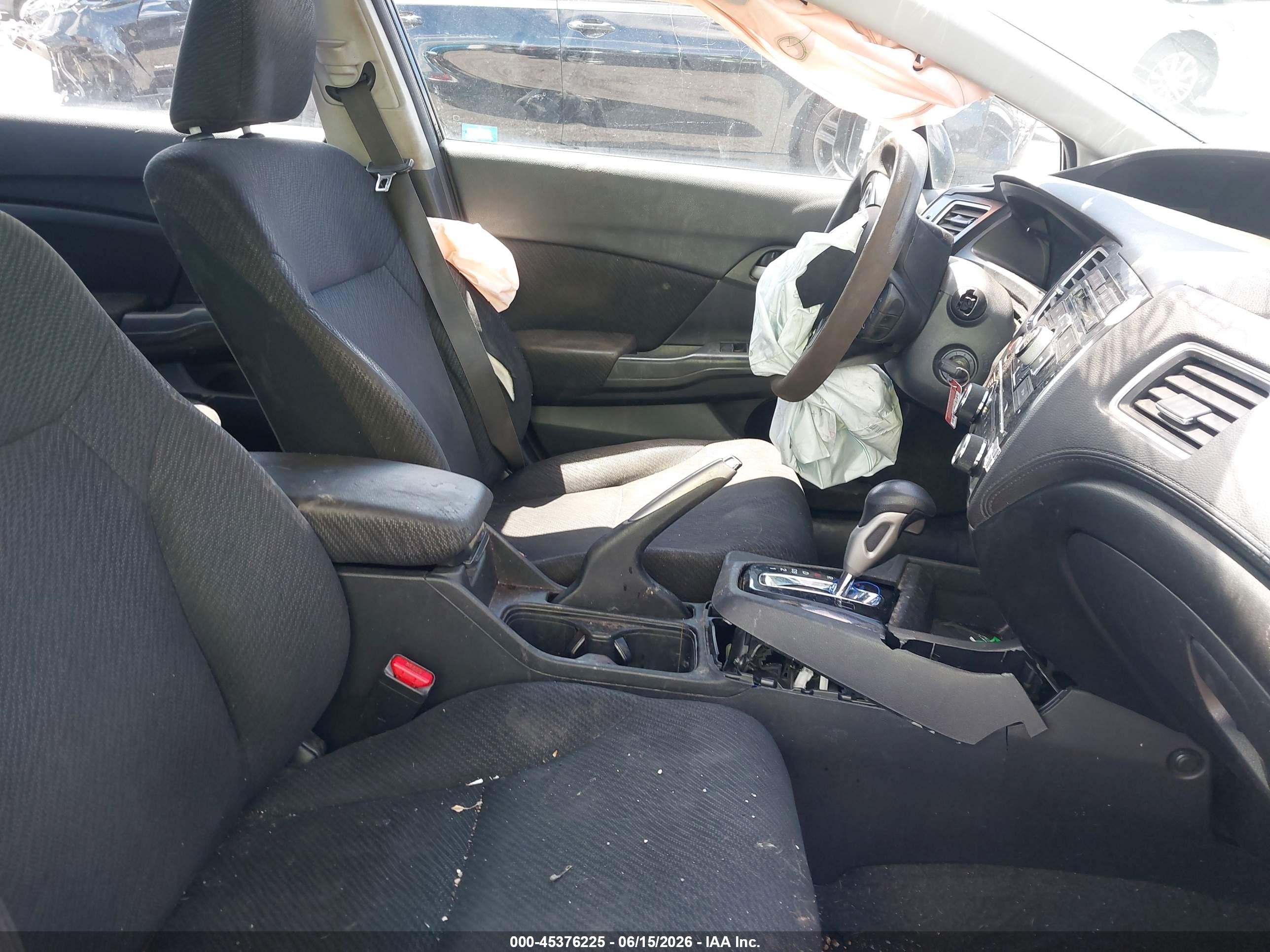 2013 Honda Civic Lx Black vin: 19XFB2F53DE281162