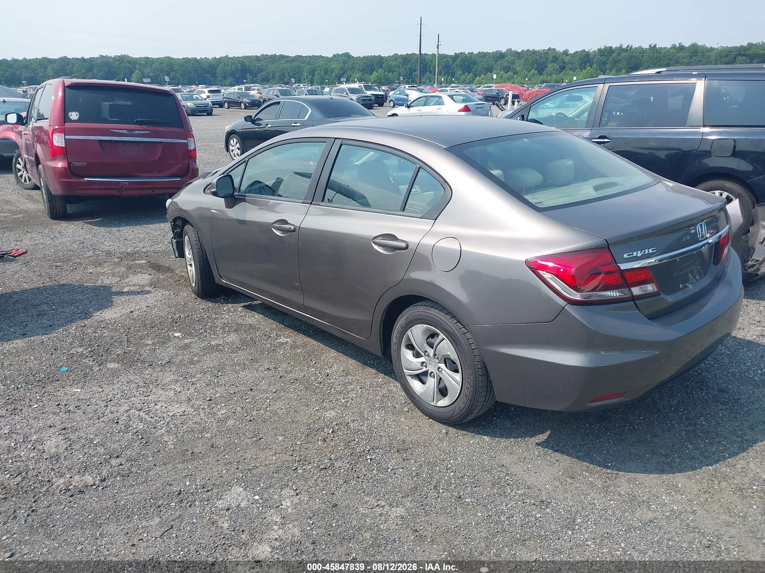 2013 Honda Civic Lx Tan vin: 19XFB2F53DE283235