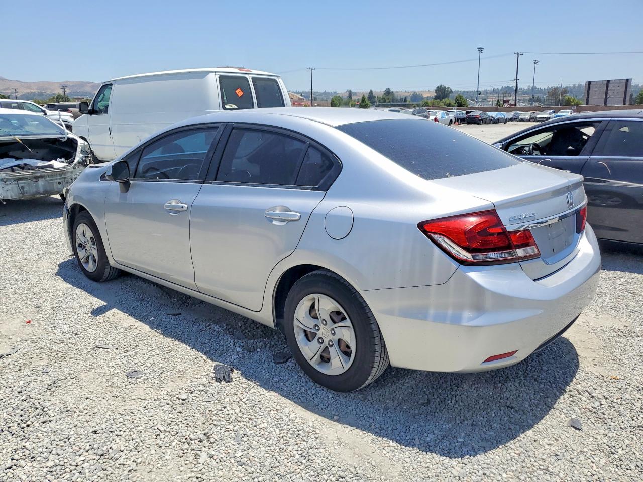 2013 Honda Civic Lx Silver vin: 19XFB2F53DE286166