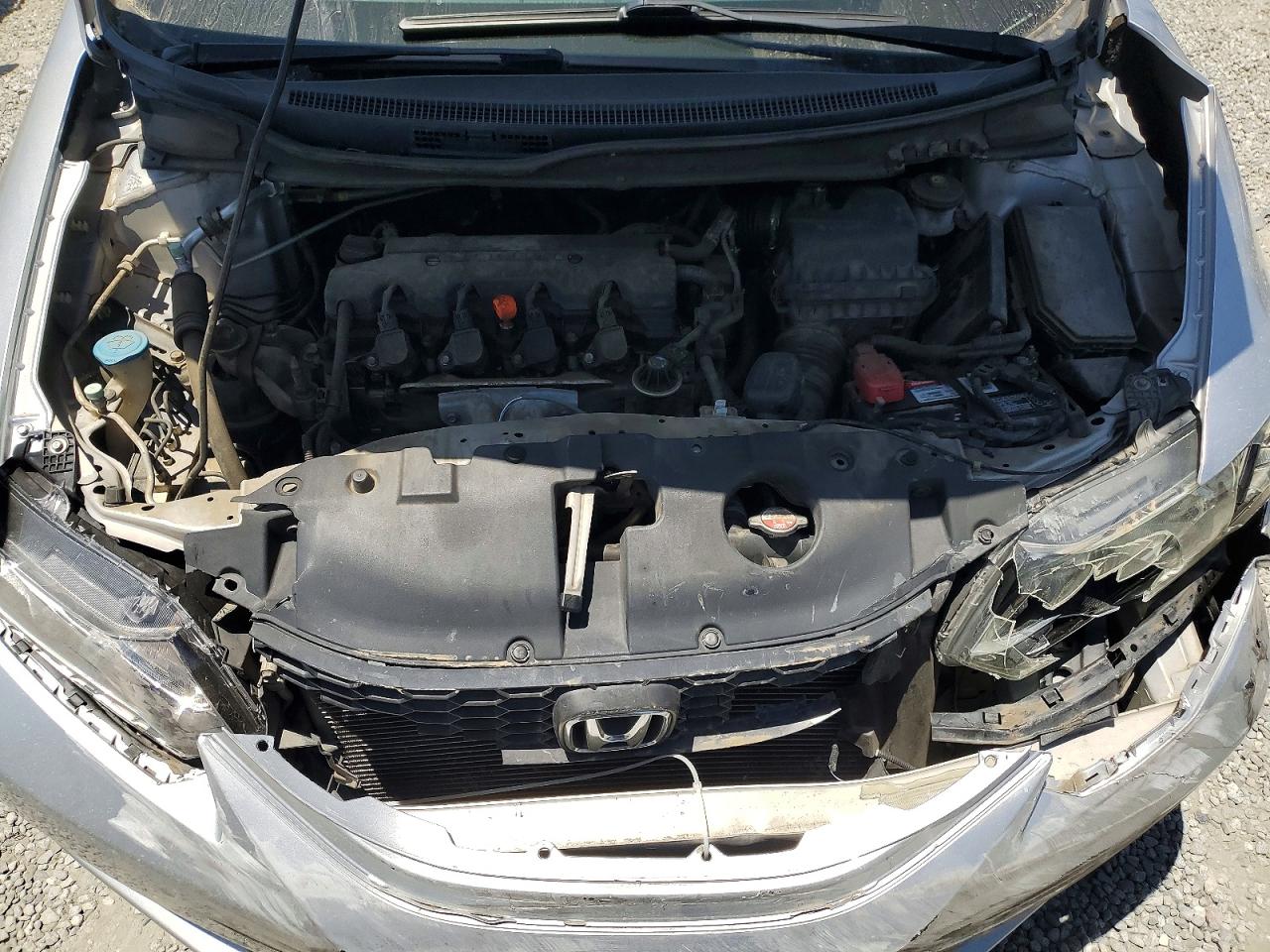 2013 Honda Civic Lx Silver vin: 19XFB2F53DE286166