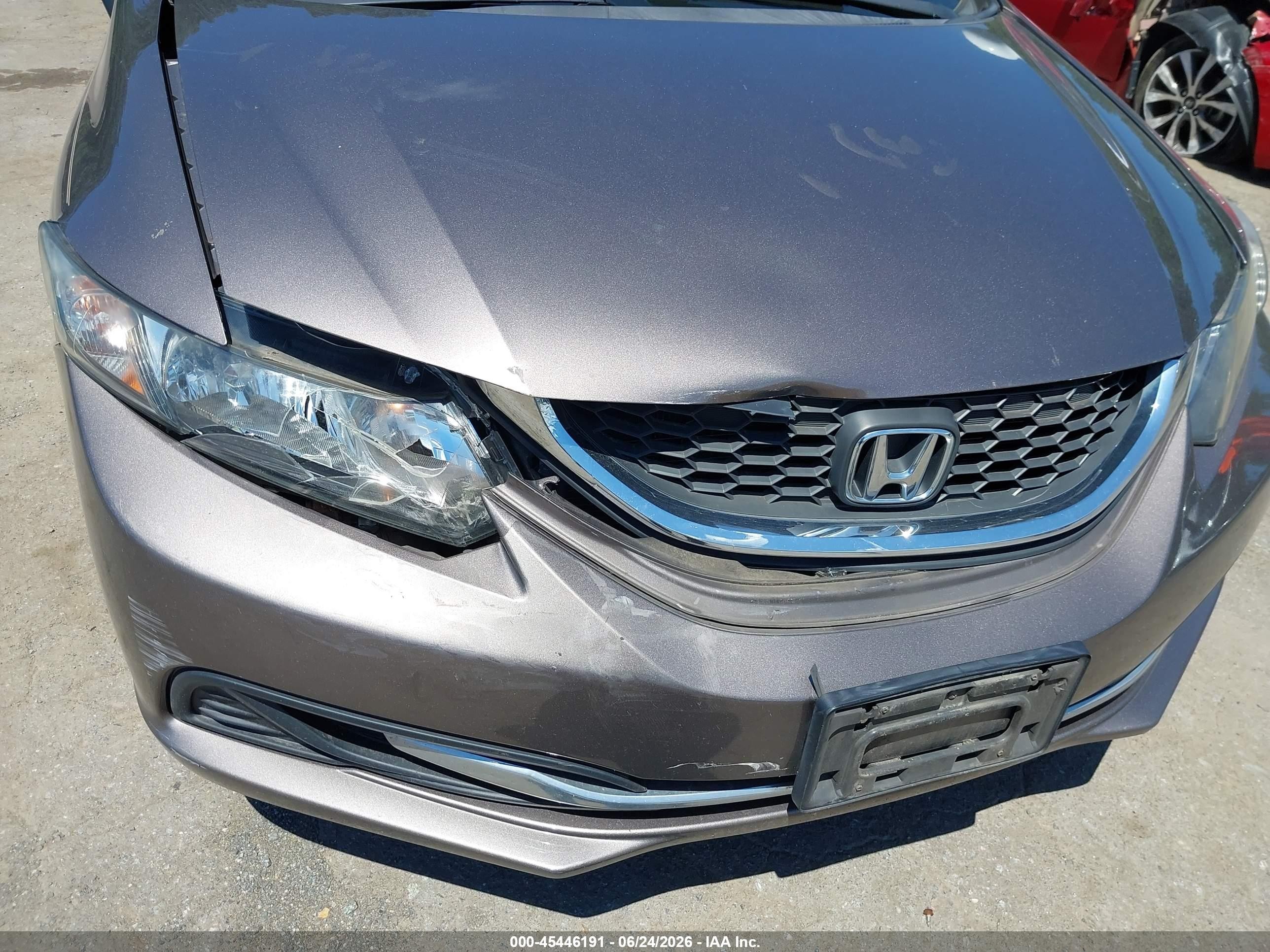 2013 Honda Civic Lx Brown vin: 19XFB2F53DE289715