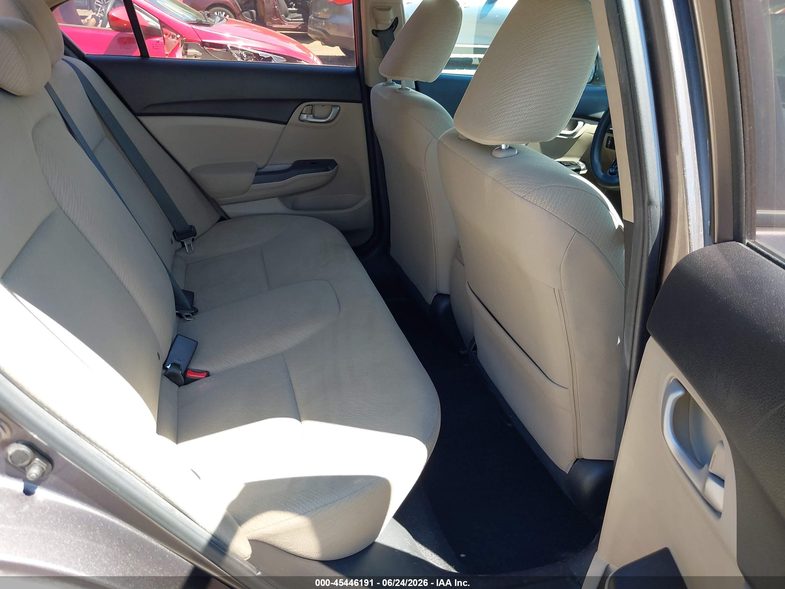 2013 Honda Civic Lx Brown vin: 19XFB2F53DE289715