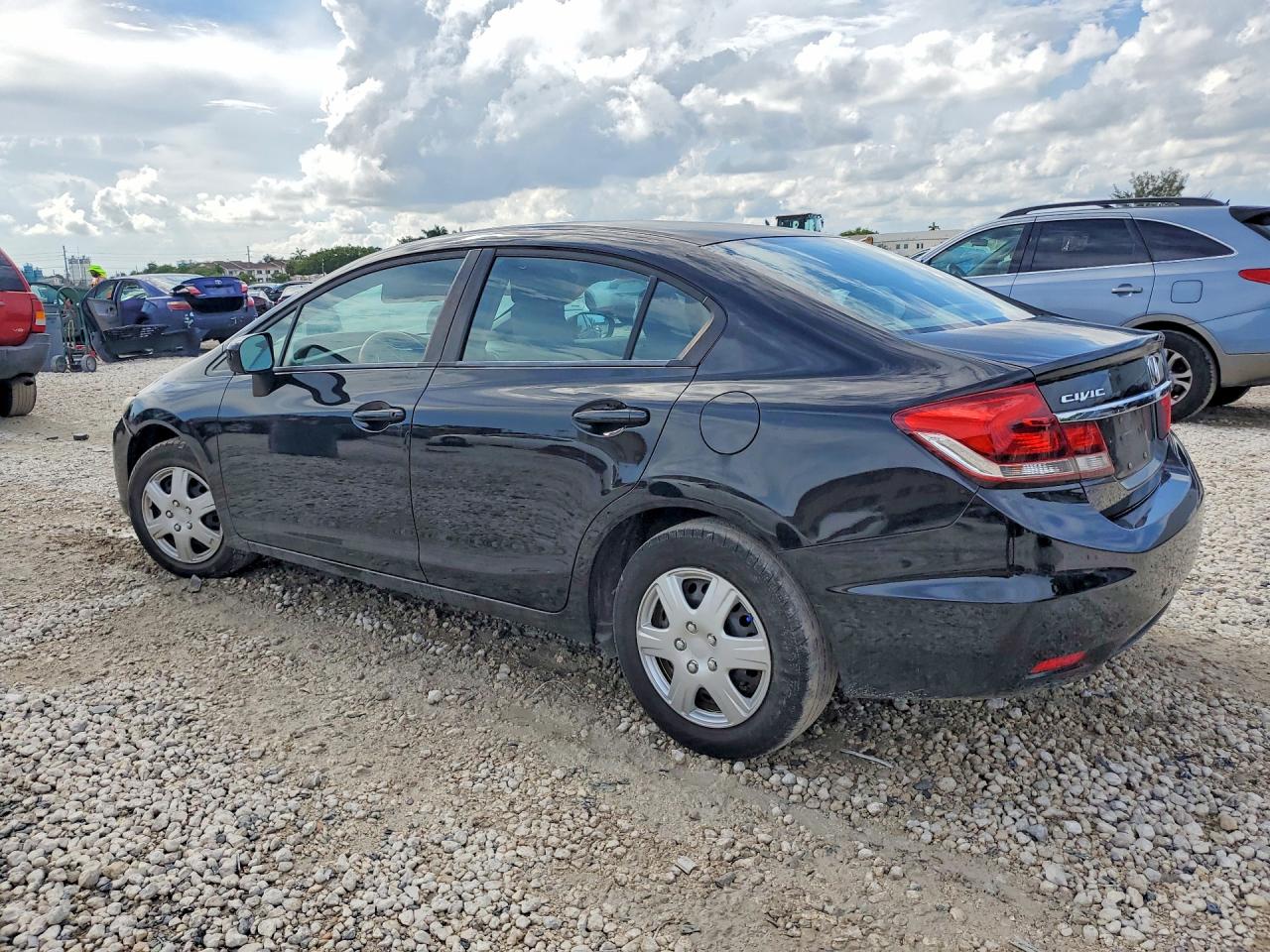 2014 Honda Civic Lx Black vin: 19XFB2F53EE010927