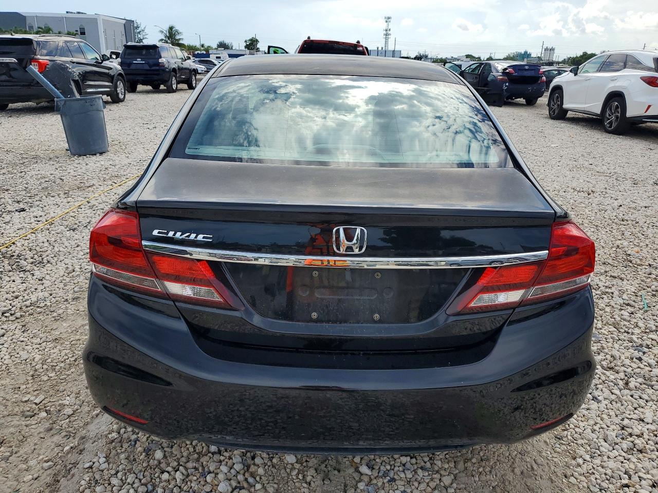 2014 Honda Civic Lx Black vin: 19XFB2F53EE010927