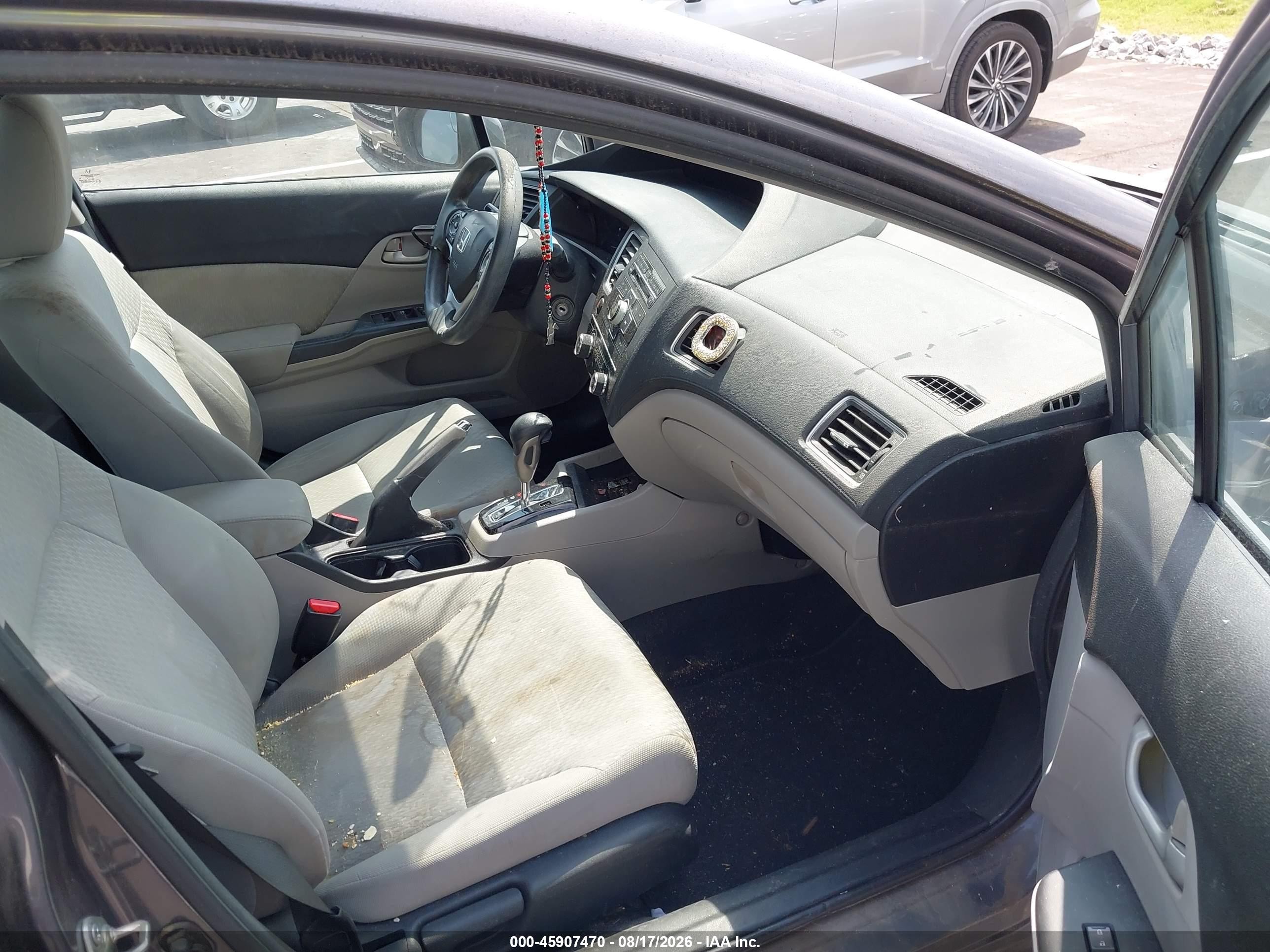 2014 Honda Civic Lx Gray vin: 19XFB2F53EE019658