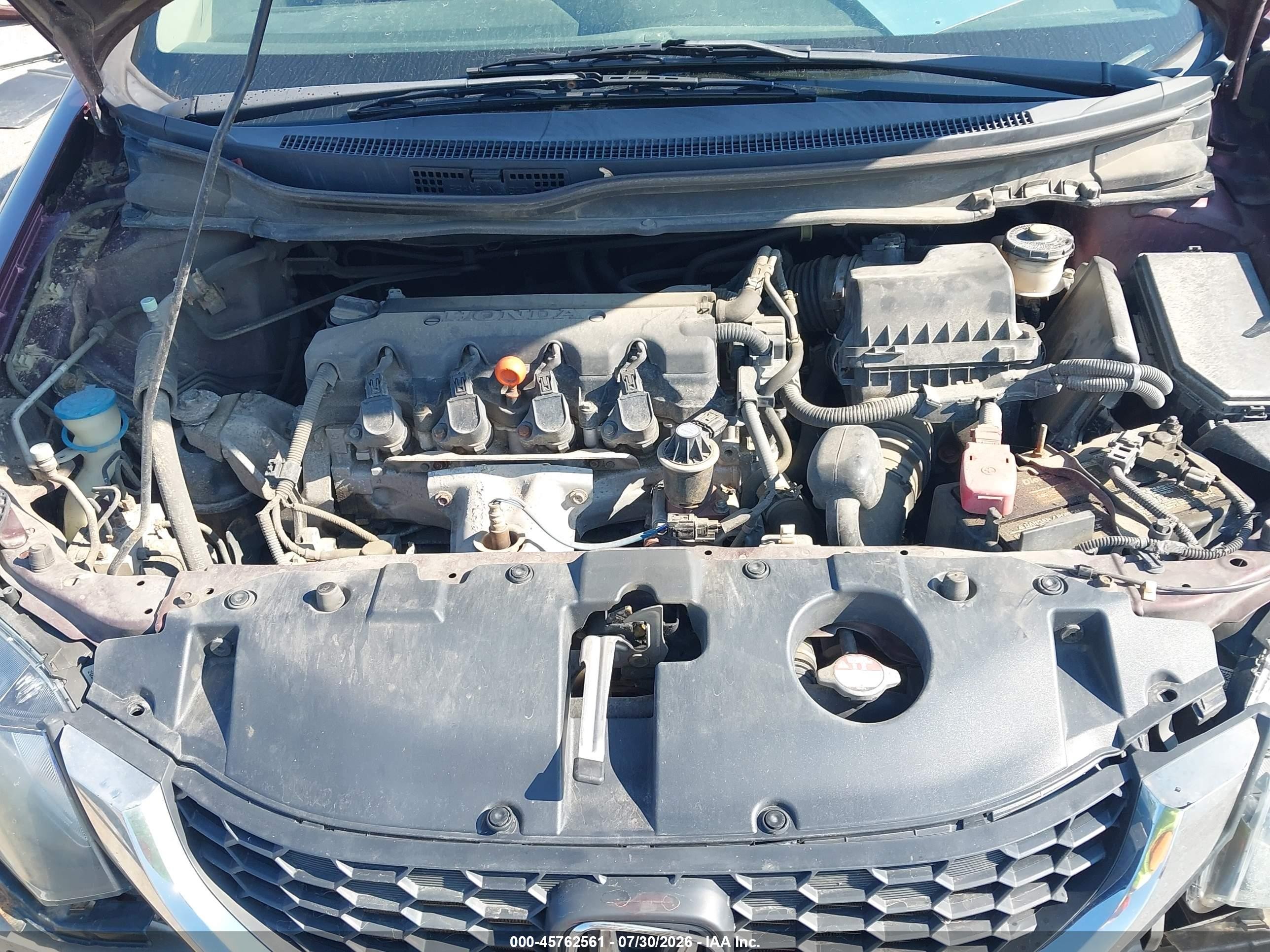 2014 Honda Civic Lx Burgundy vin: 19XFB2F53EE022818