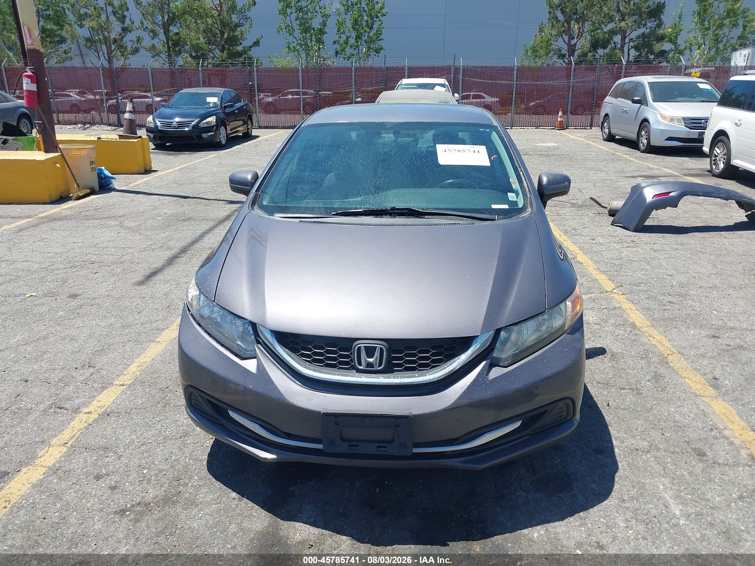 2014 Honda Civic Lx Синий vin: 19XFB2F53EE024665