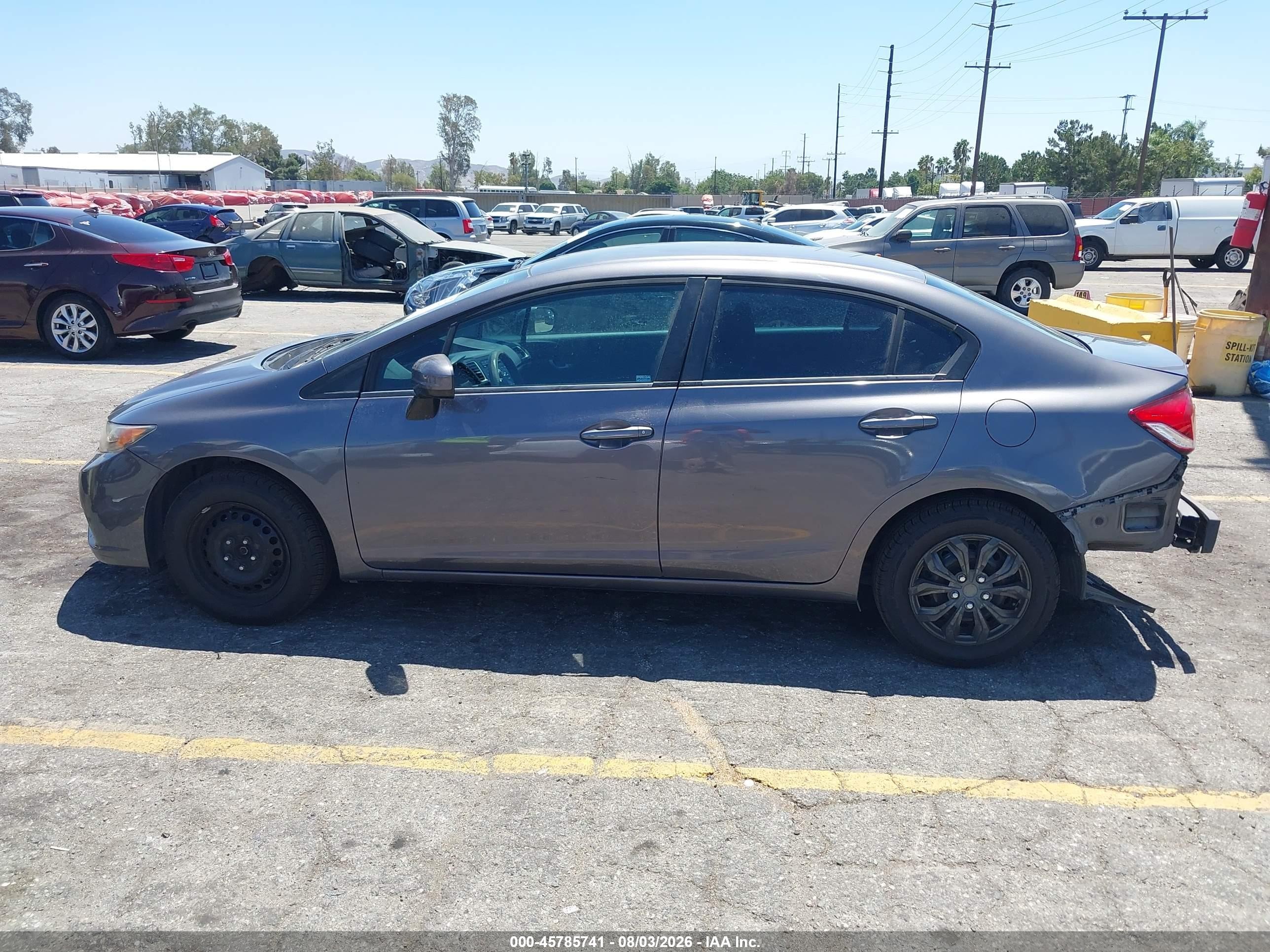2014 Honda Civic Lx Синий vin: 19XFB2F53EE024665