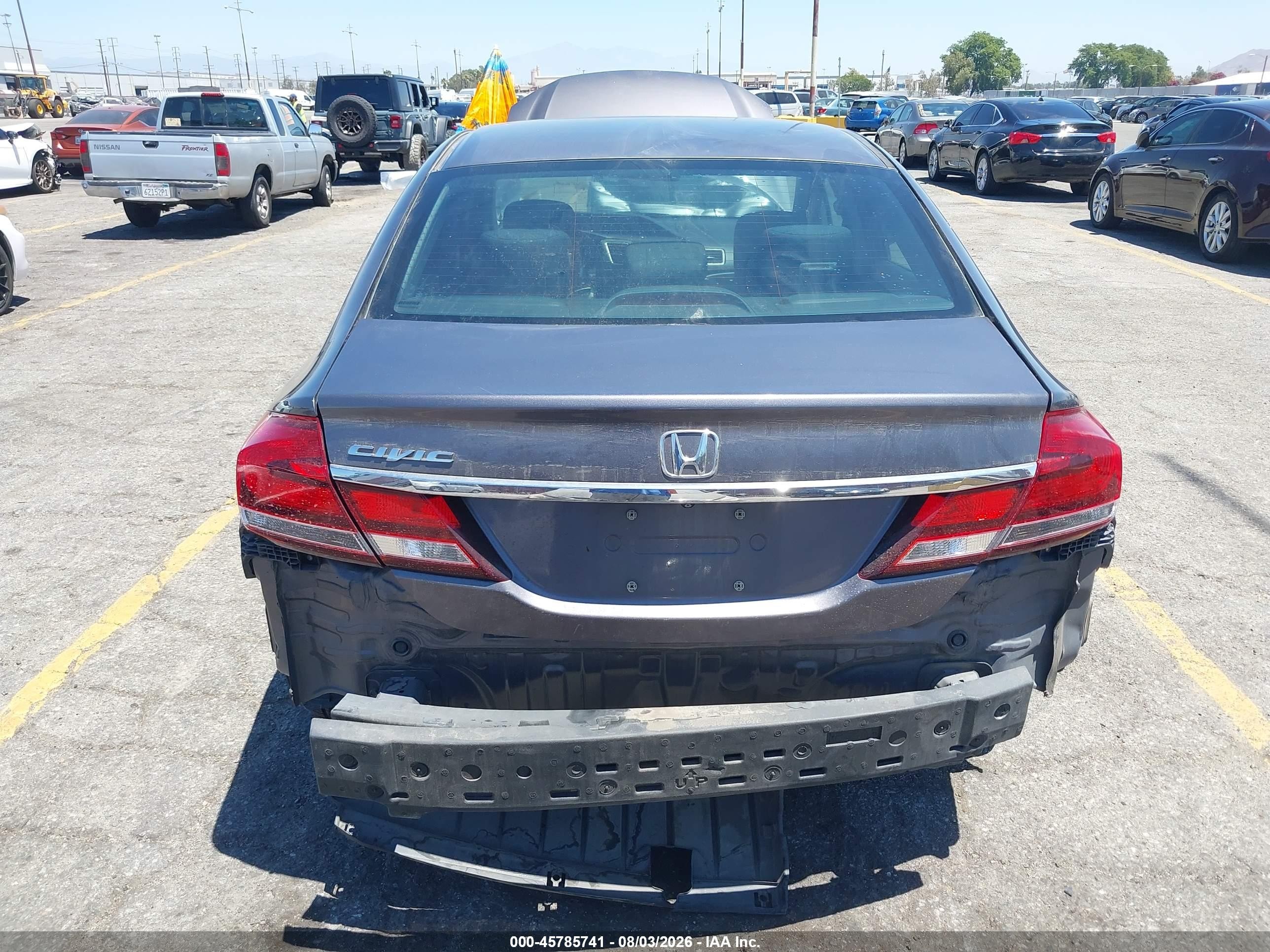 2014 Honda Civic Lx Синий vin: 19XFB2F53EE024665