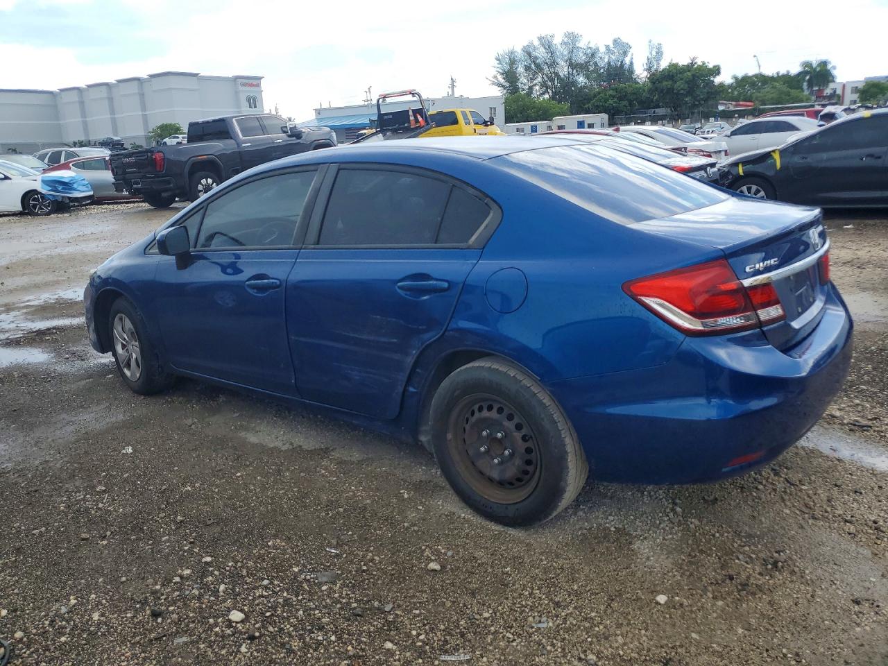 2014 Honda Civic Lx Синий vin: 19XFB2F53EE025704