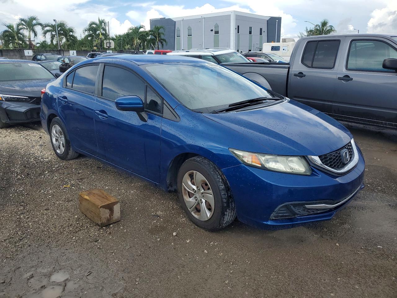 2014 Honda Civic Lx Синий vin: 19XFB2F53EE025704