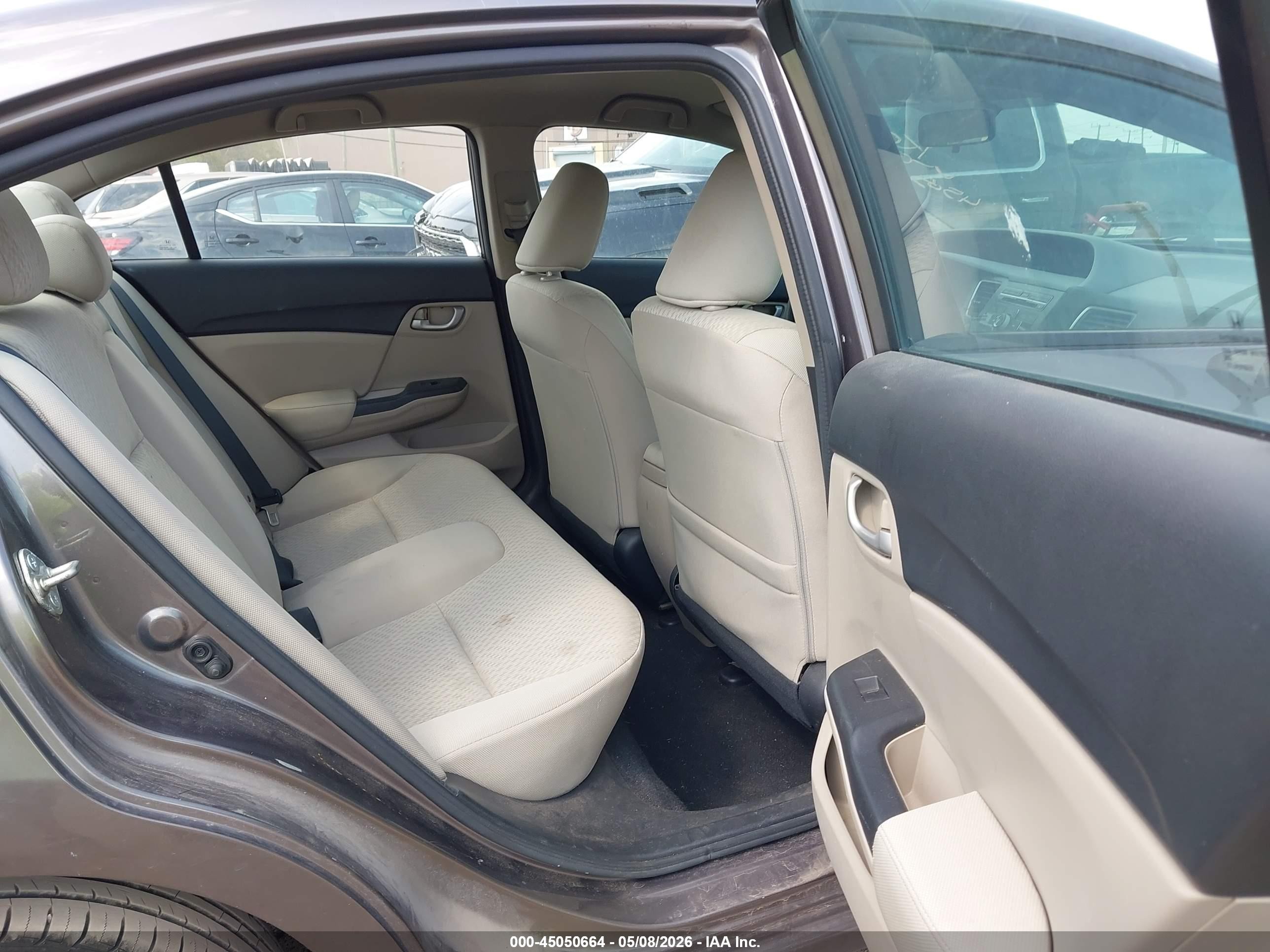 2014 Honda Civic Lx Brown vin: 19XFB2F53EE030529