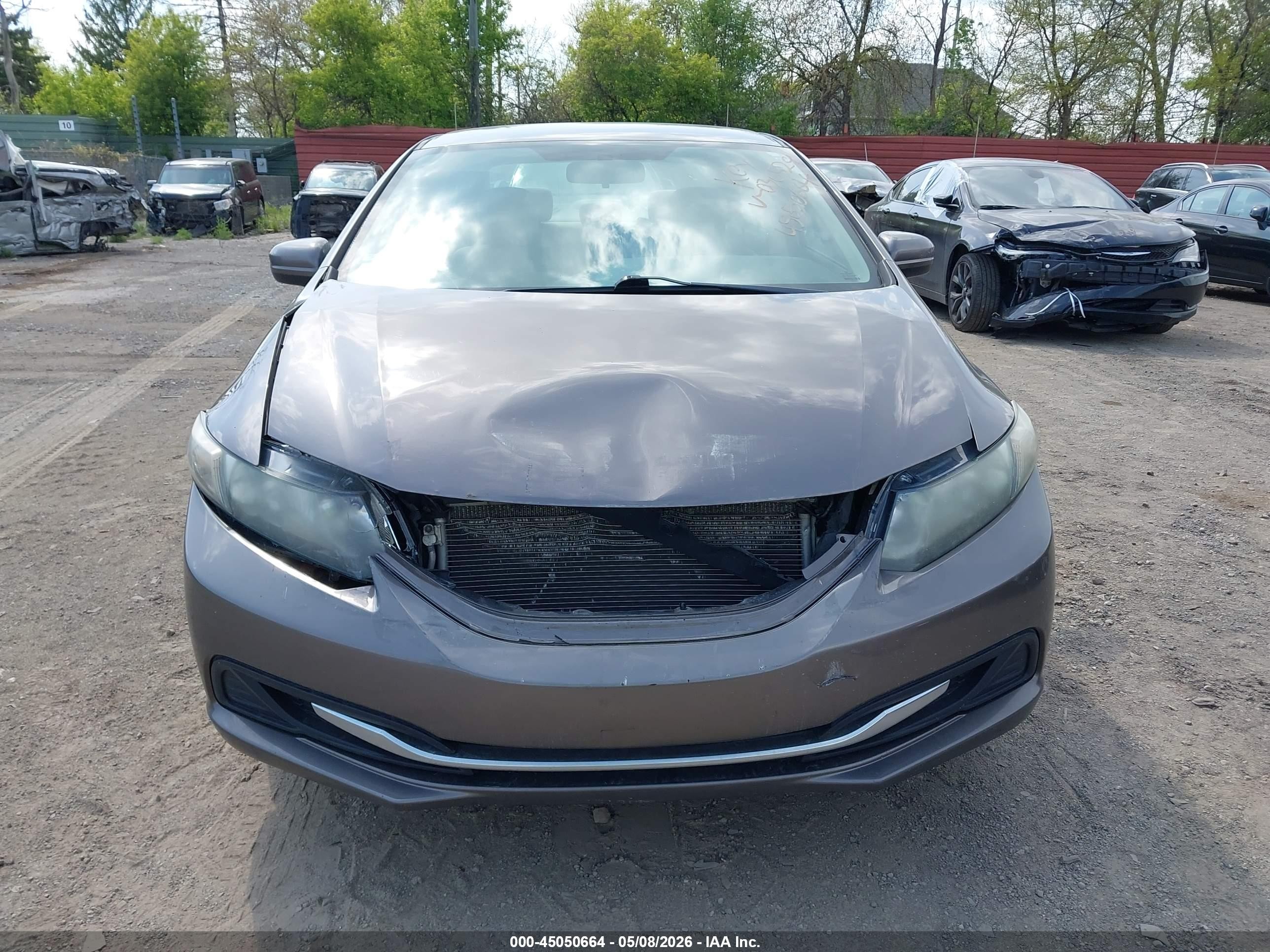 2014 Honda Civic Lx Brown vin: 19XFB2F53EE030529