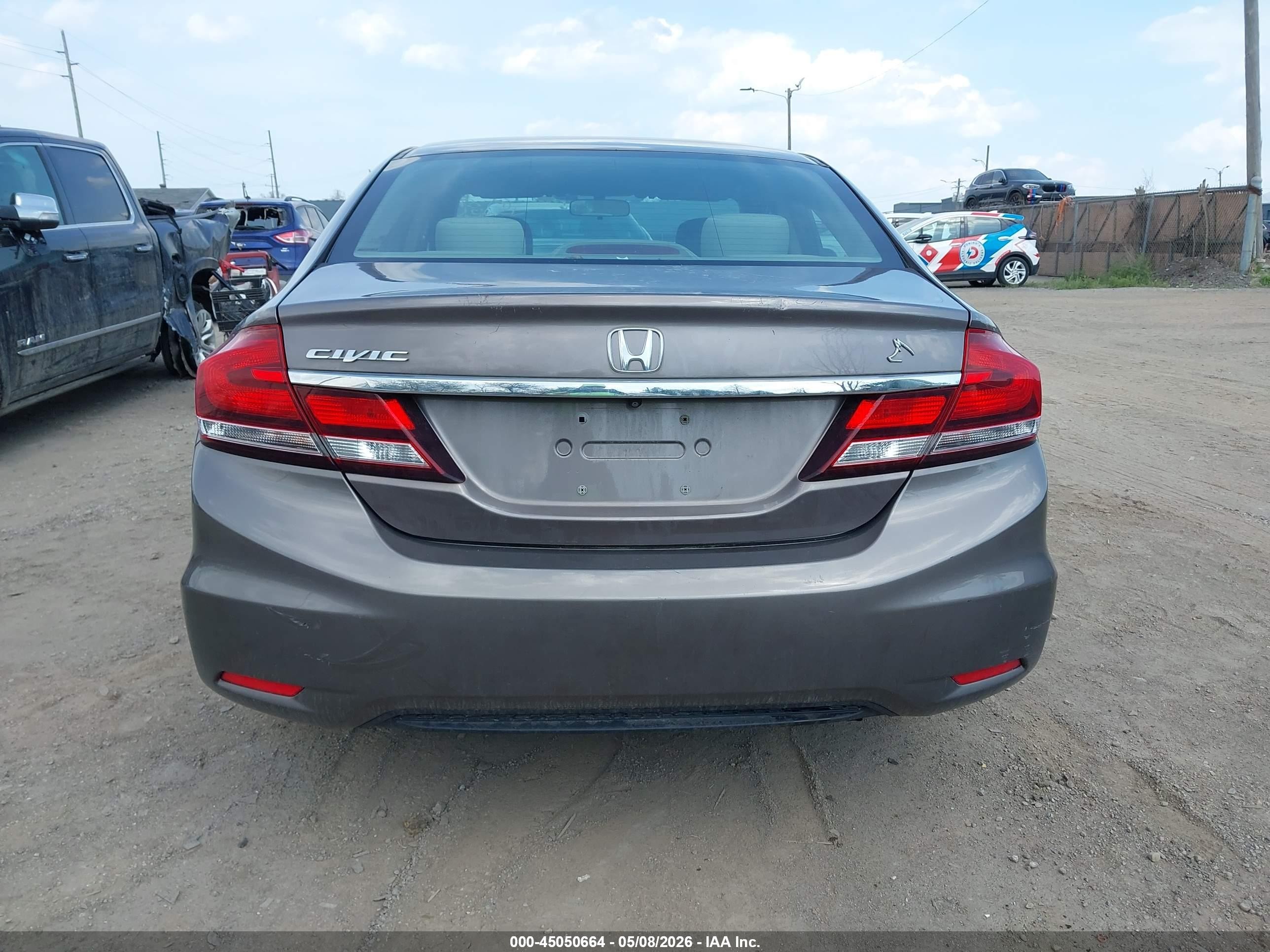 2014 Honda Civic Lx Brown vin: 19XFB2F53EE030529