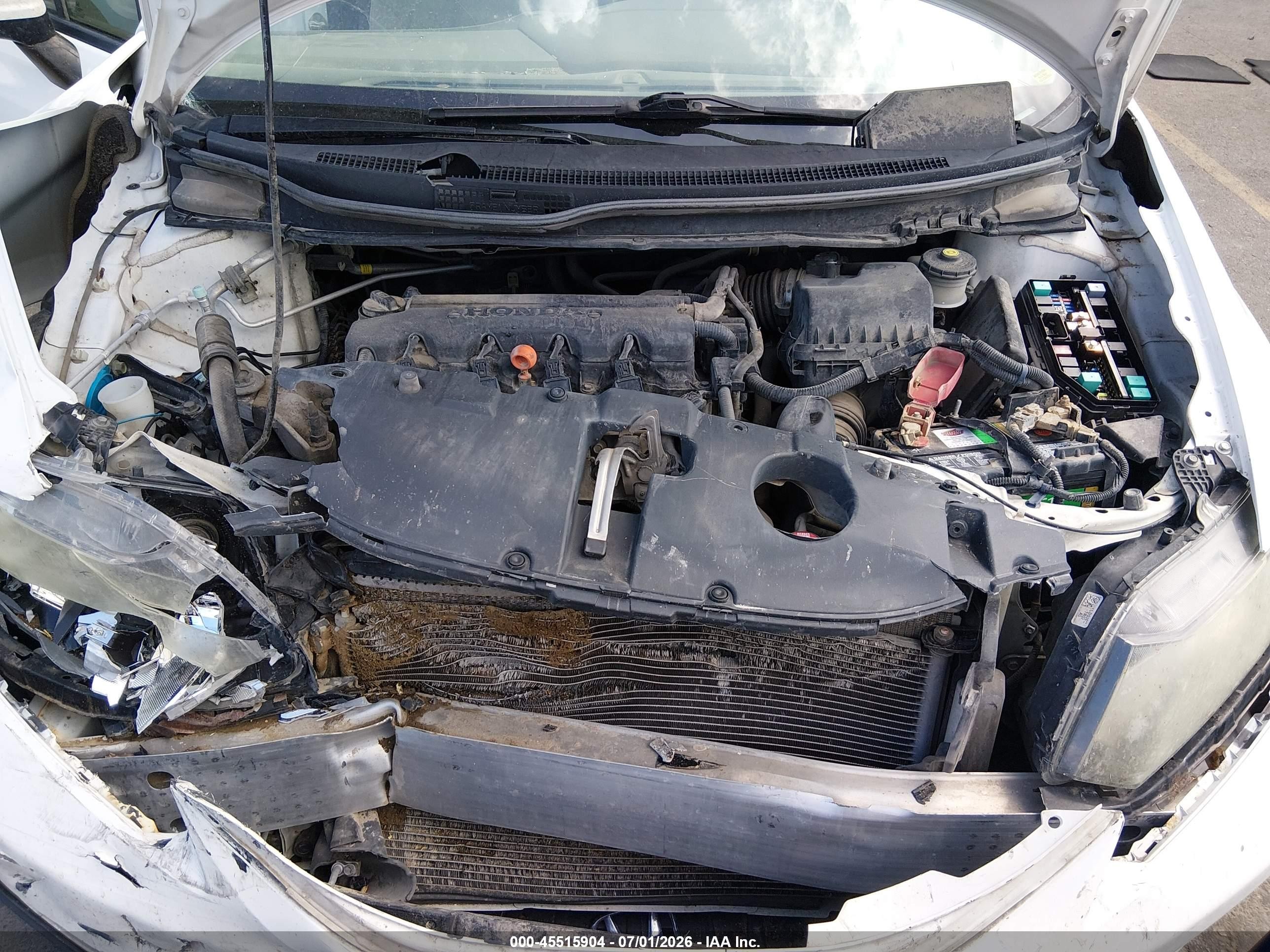 2014 Honda Civic Lx Белый vin: 19XFB2F53EE037836