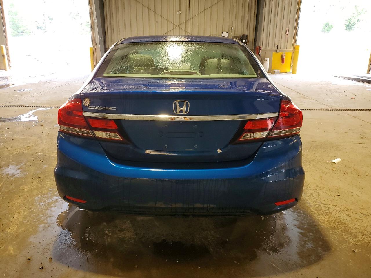 2014 Honda Civic Lx Blue vin: 19XFB2F53EE039392