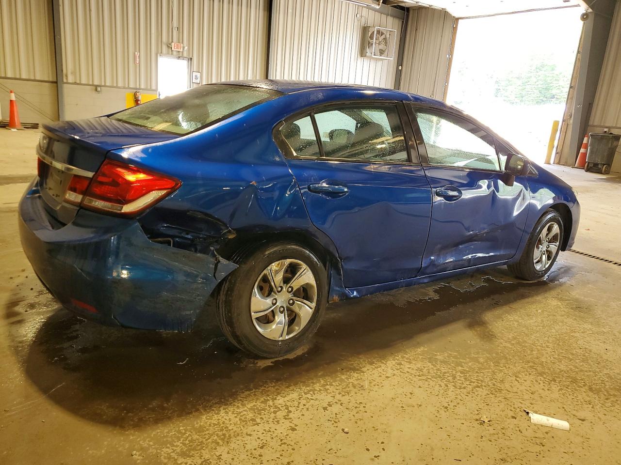 2014 Honda Civic Lx Blue vin: 19XFB2F53EE039392
