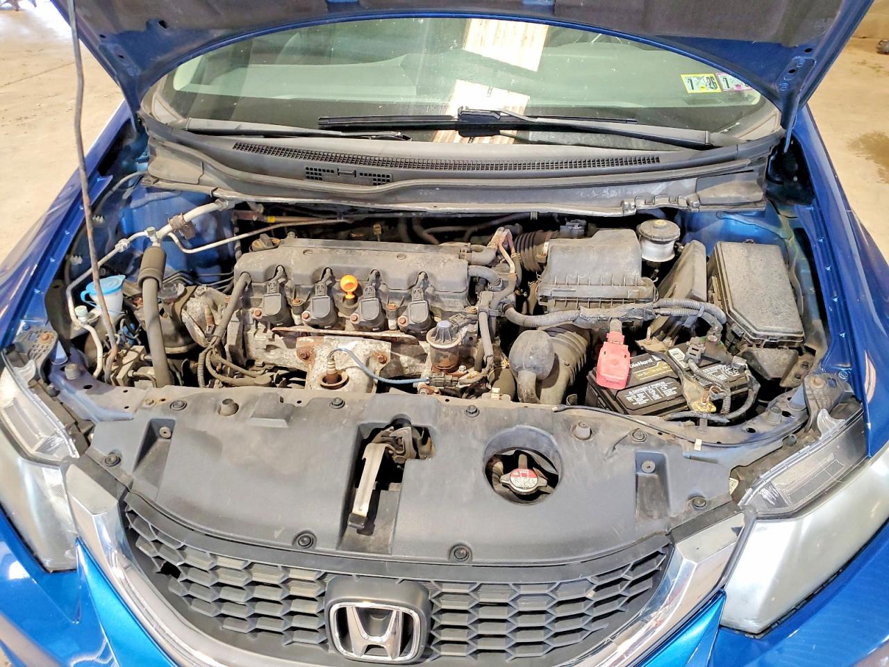 2014 Honda Civic Lx Blue vin: 19XFB2F53EE039392