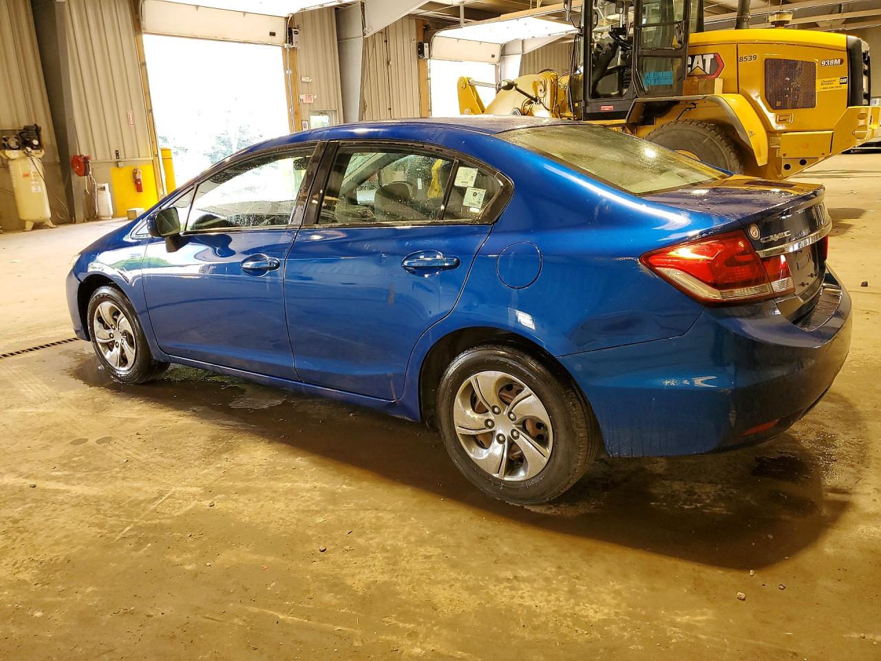 2014 Honda Civic Lx Blue vin: 19XFB2F53EE039392