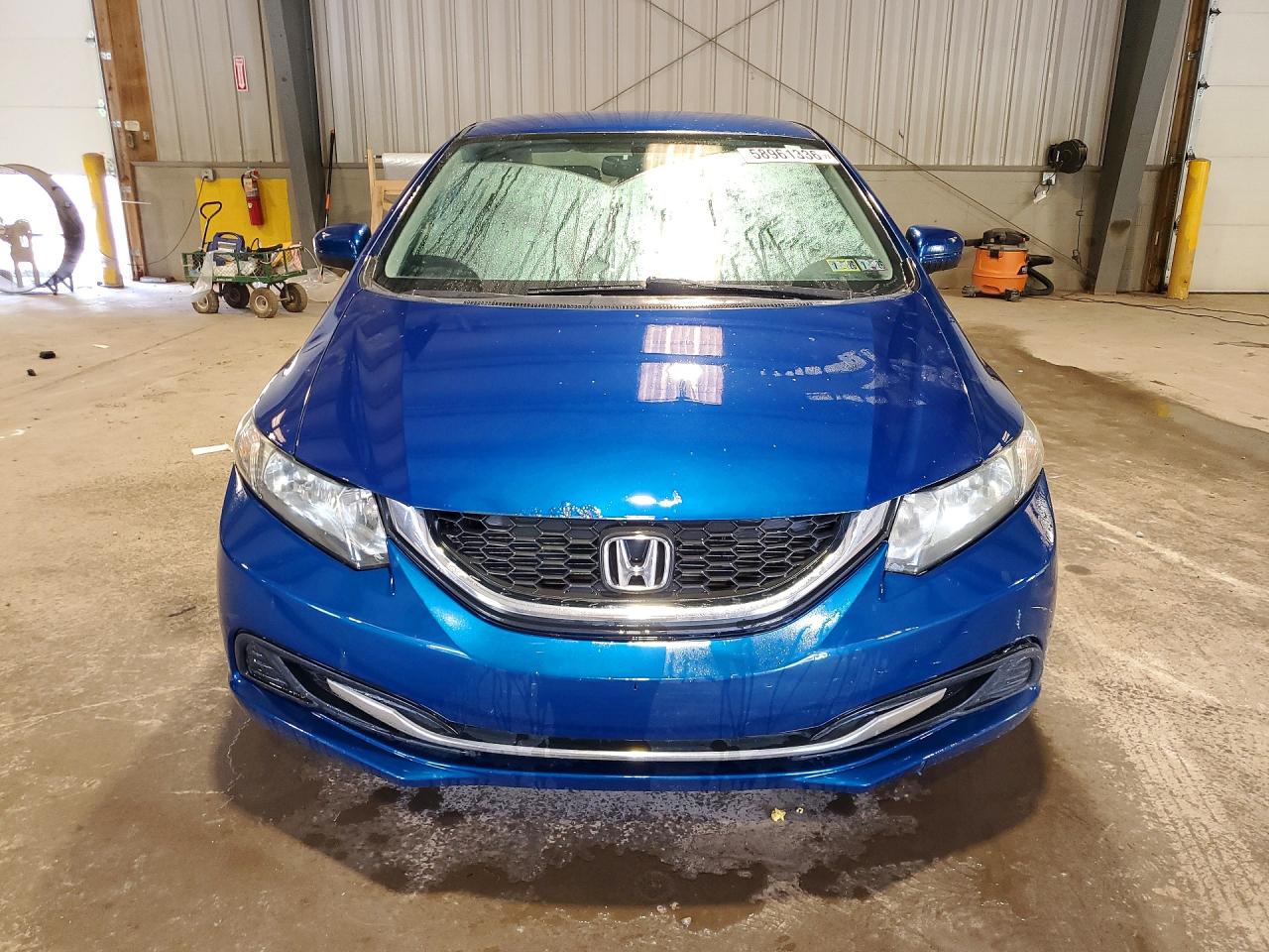 2014 Honda Civic Lx Blue vin: 19XFB2F53EE039392
