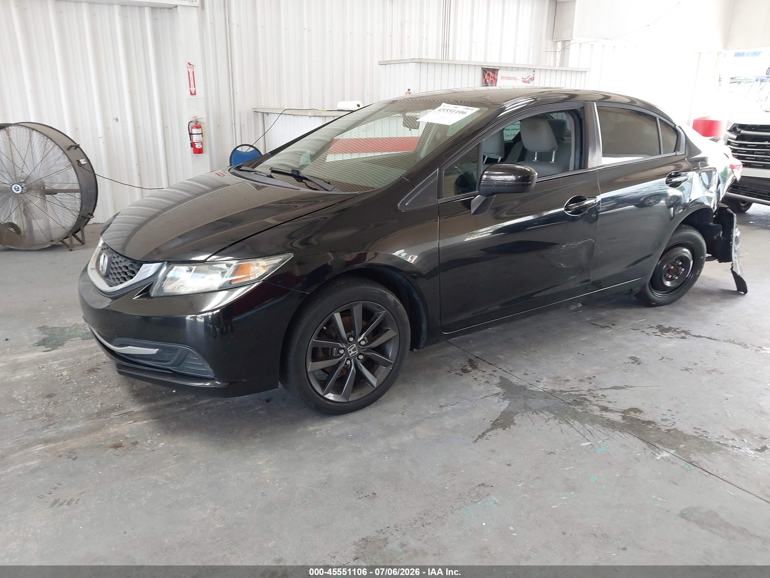 2014 Honda Civic Lx Черный vin: 19XFB2F53EE040820