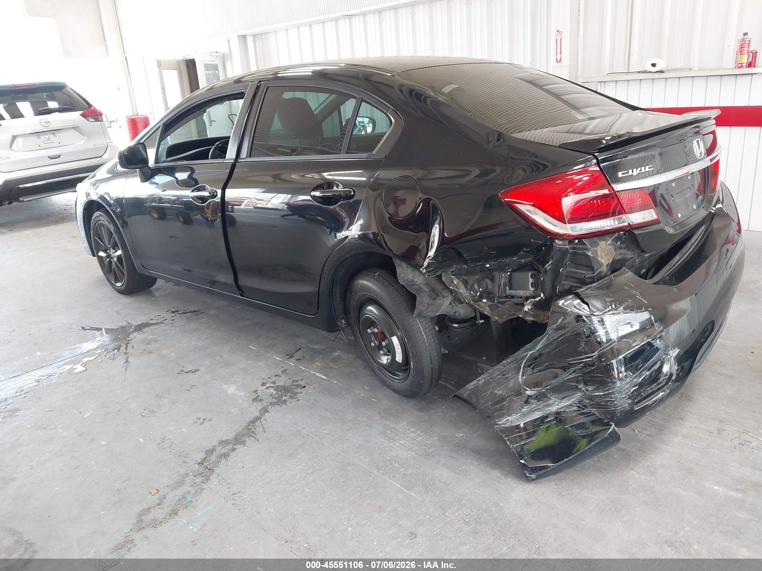 2014 Honda Civic Lx Черный vin: 19XFB2F53EE040820