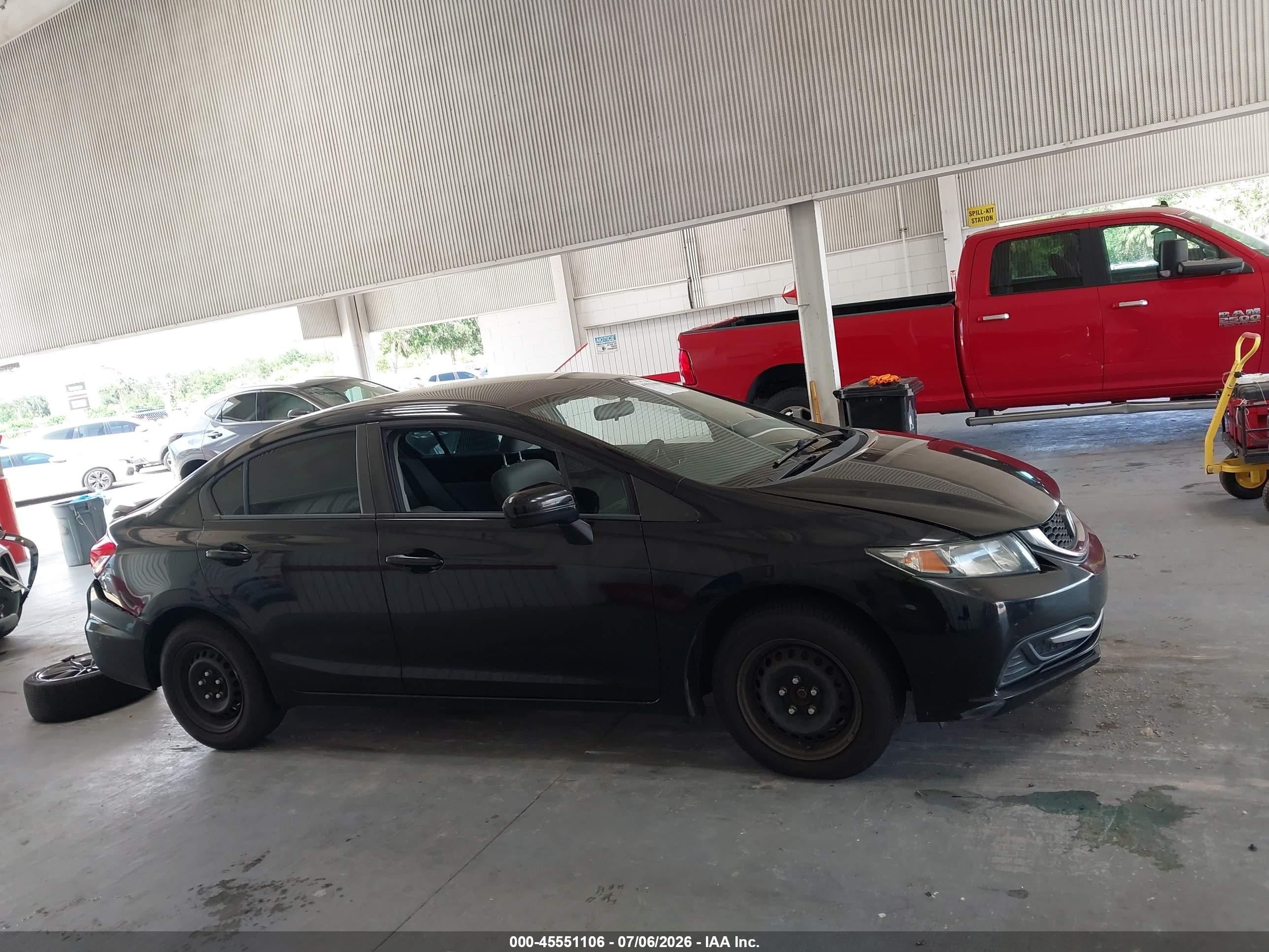 2014 Honda Civic Lx Черный vin: 19XFB2F53EE040820