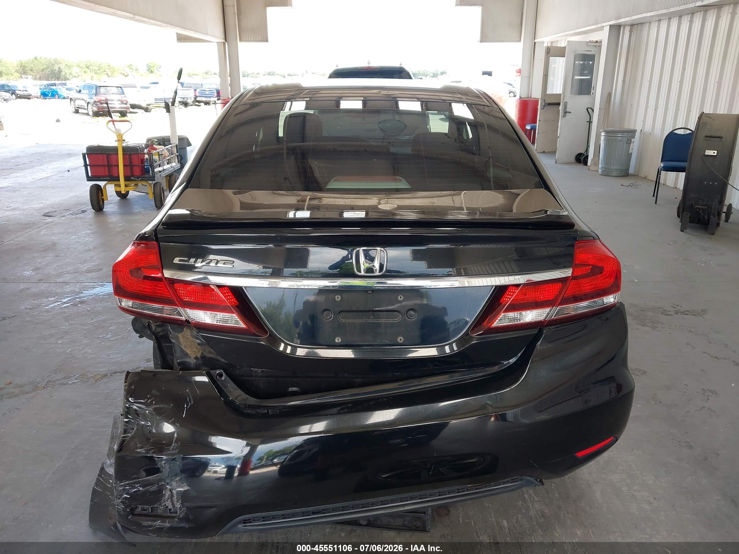 2014 Honda Civic Lx Черный vin: 19XFB2F53EE040820