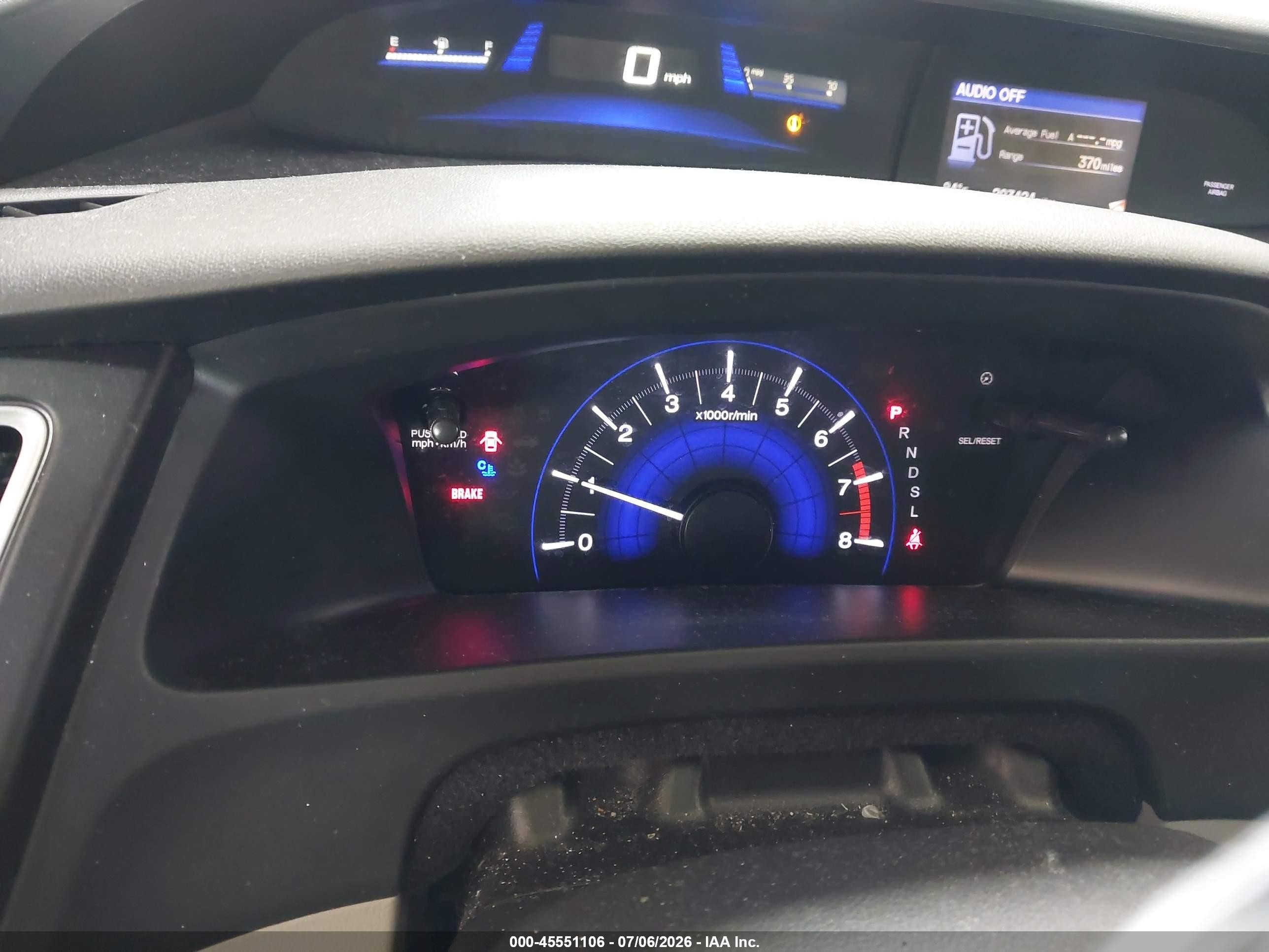 2014 Honda Civic Lx Черный vin: 19XFB2F53EE040820