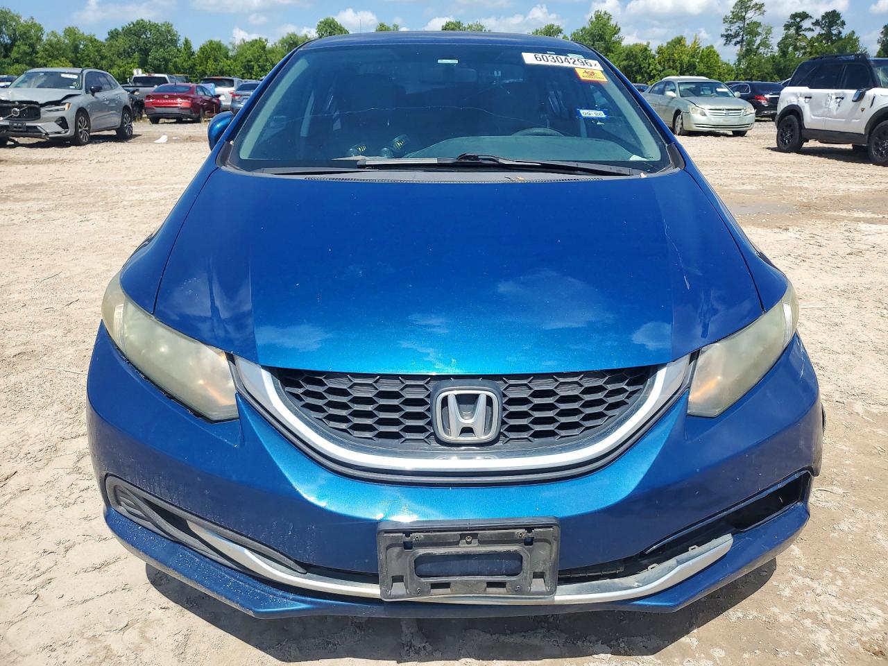2014 Honda Civic Lx Blue vin: 19XFB2F53EE049730