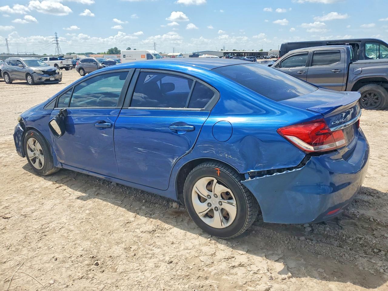 2014 Honda Civic Lx Blue vin: 19XFB2F53EE049730