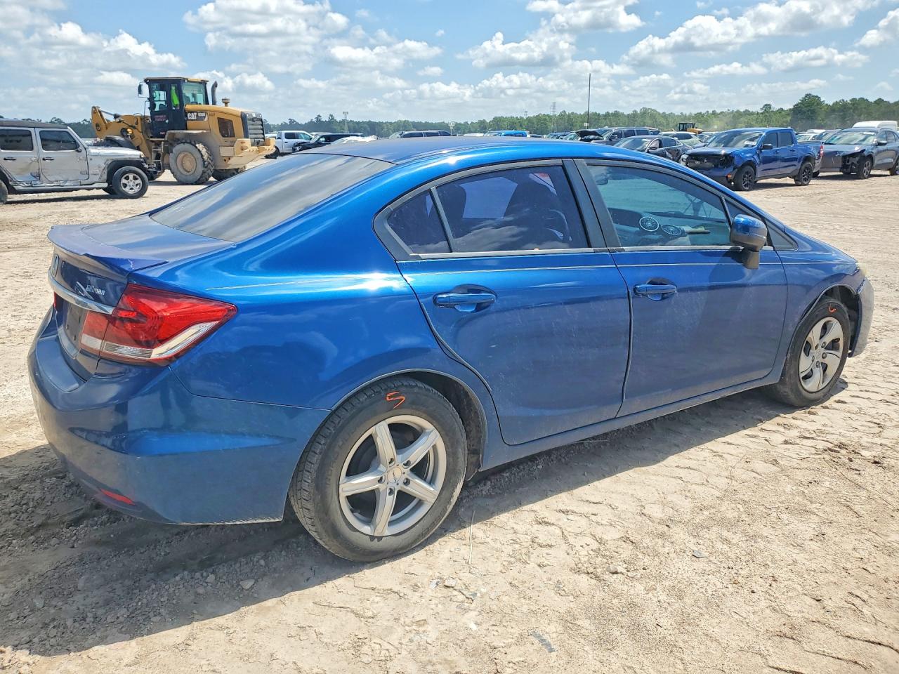 2014 Honda Civic Lx Blue vin: 19XFB2F53EE049730