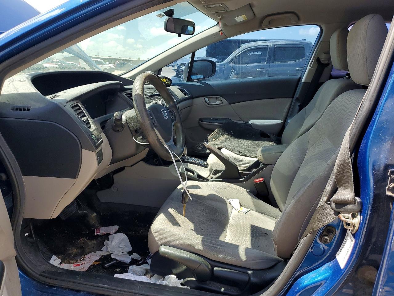2014 Honda Civic Lx Blue vin: 19XFB2F53EE049730
