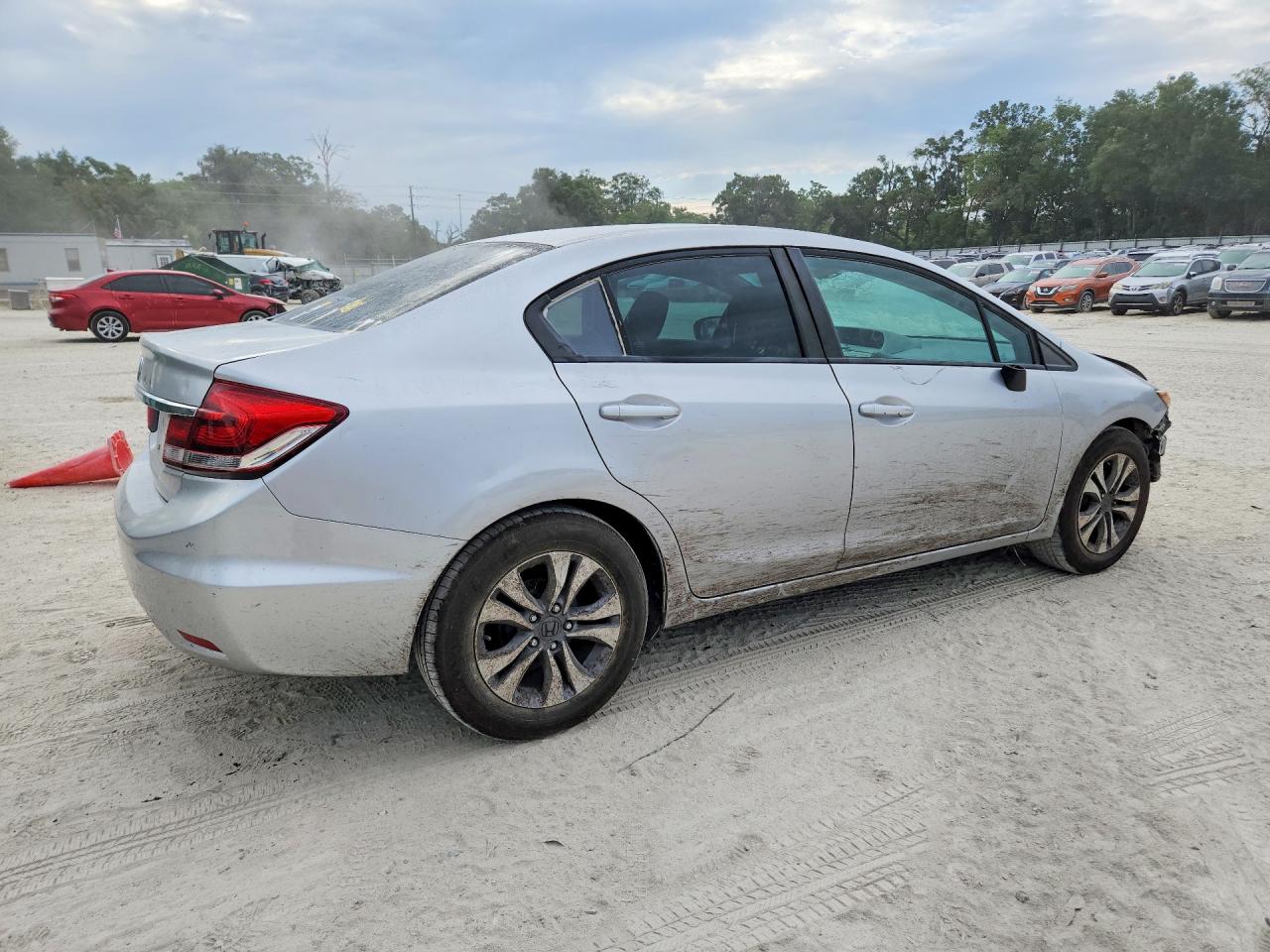 2014 Honda Civic Lx Silver vin: 19XFB2F53EE050568