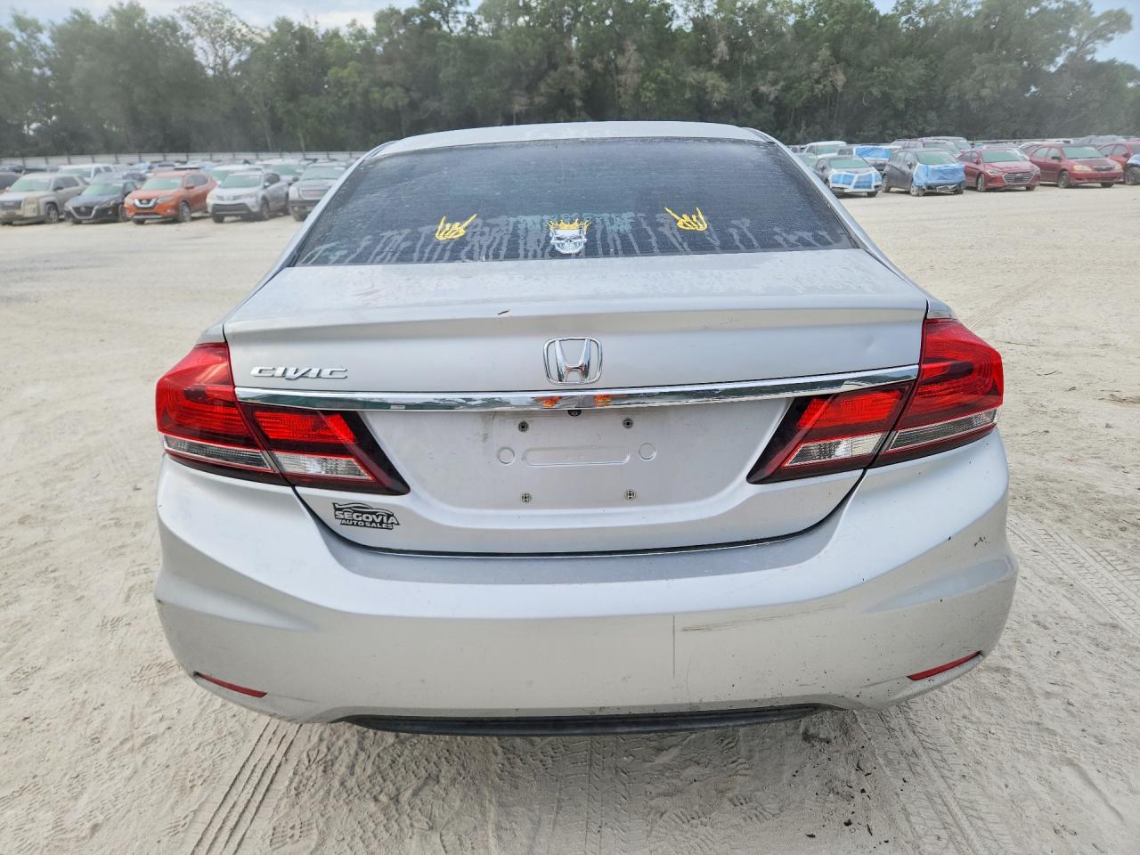 2014 Honda Civic Lx Silver vin: 19XFB2F53EE050568