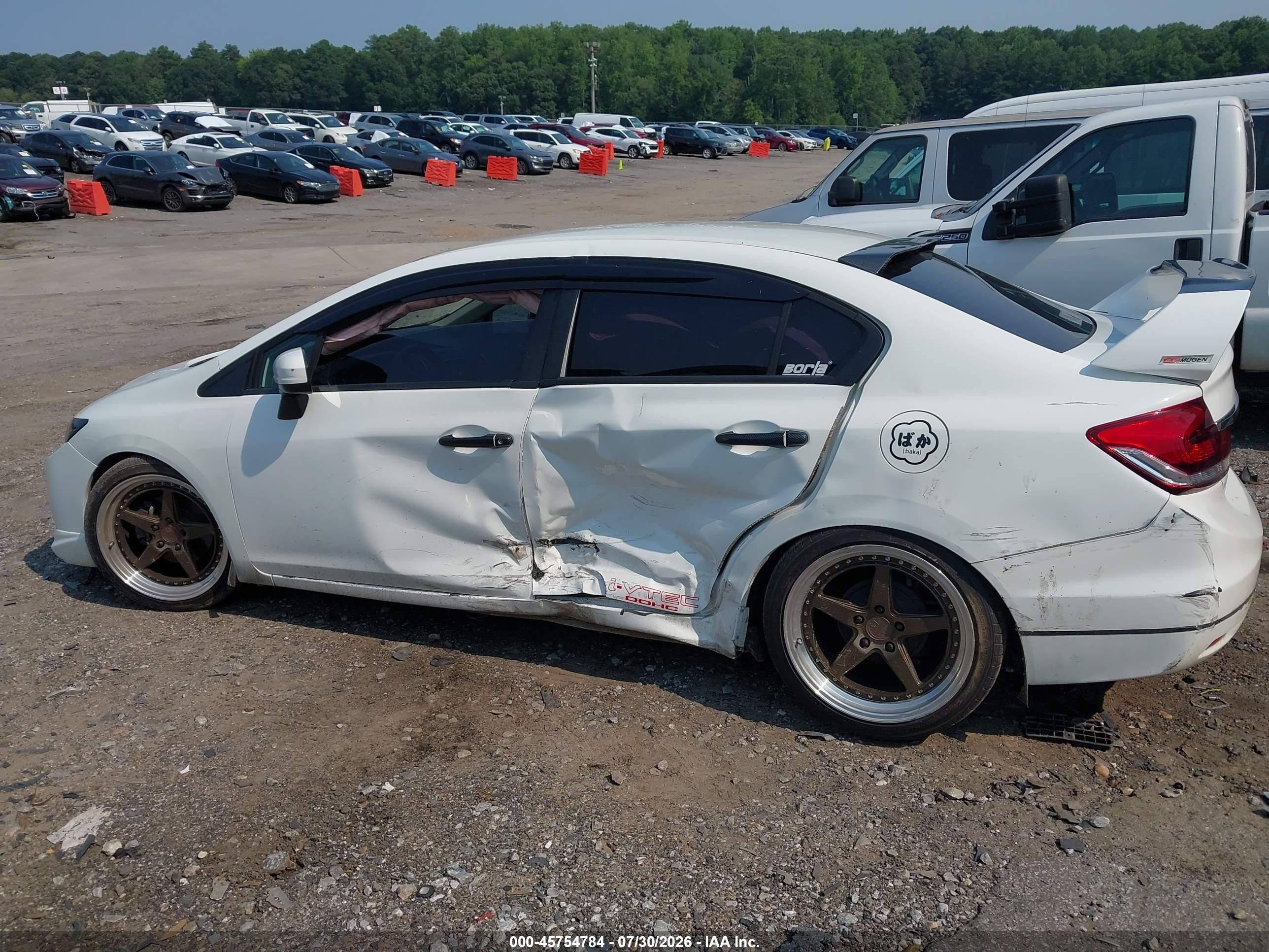 2014 Honda Civic Lx White vin: 19XFB2F53EE052871